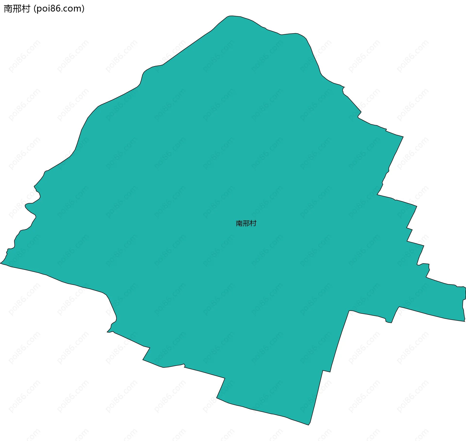 南邢村边界地图