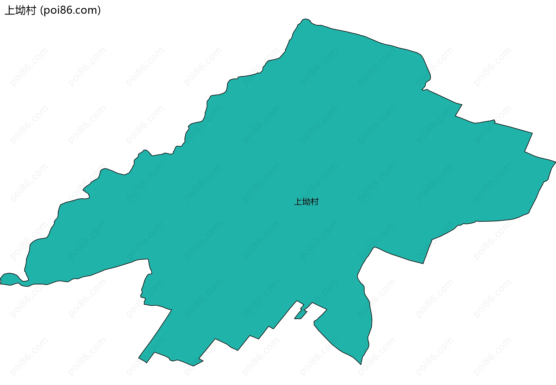上坳村边界地图