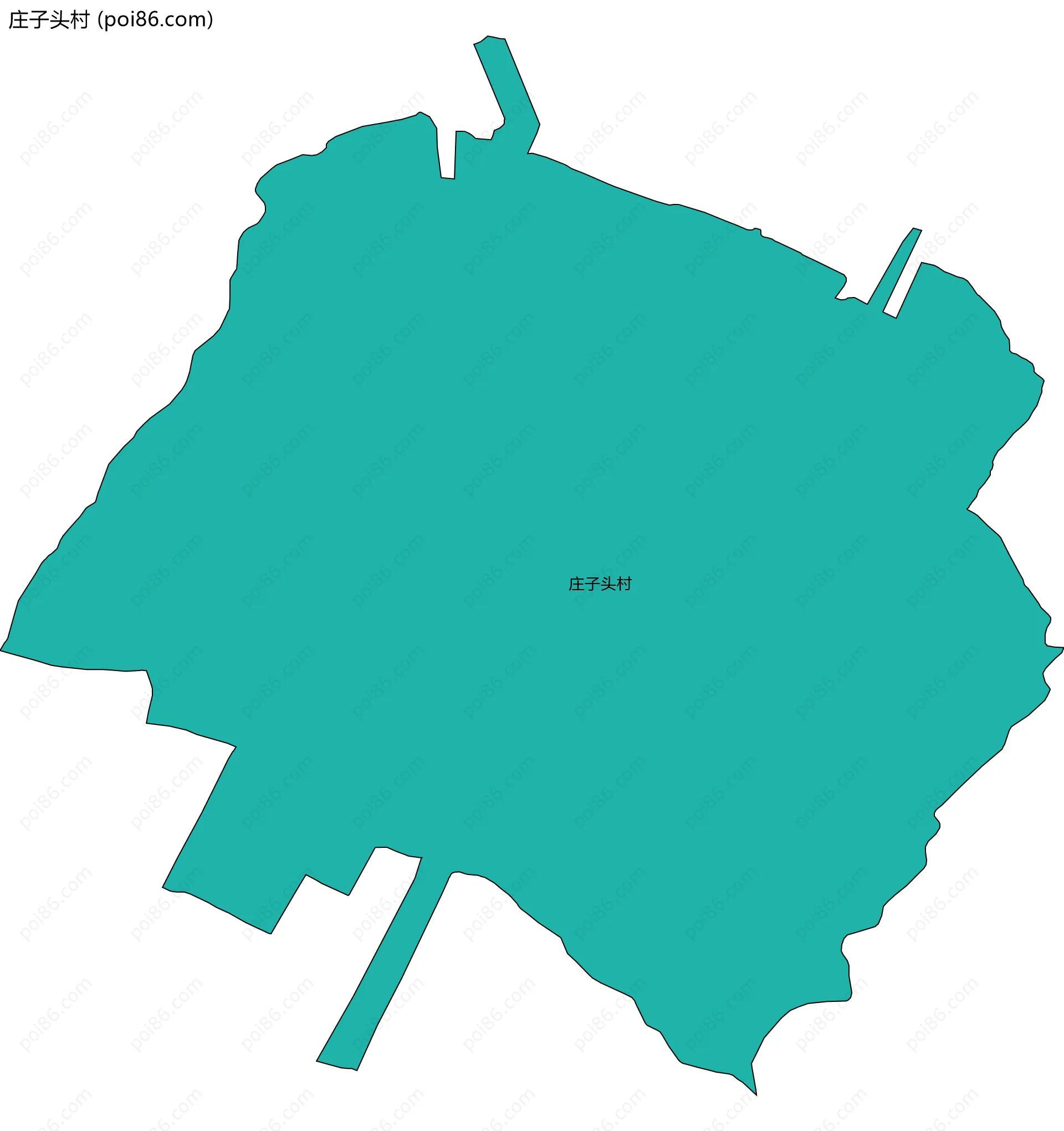 庄子头村边界地图