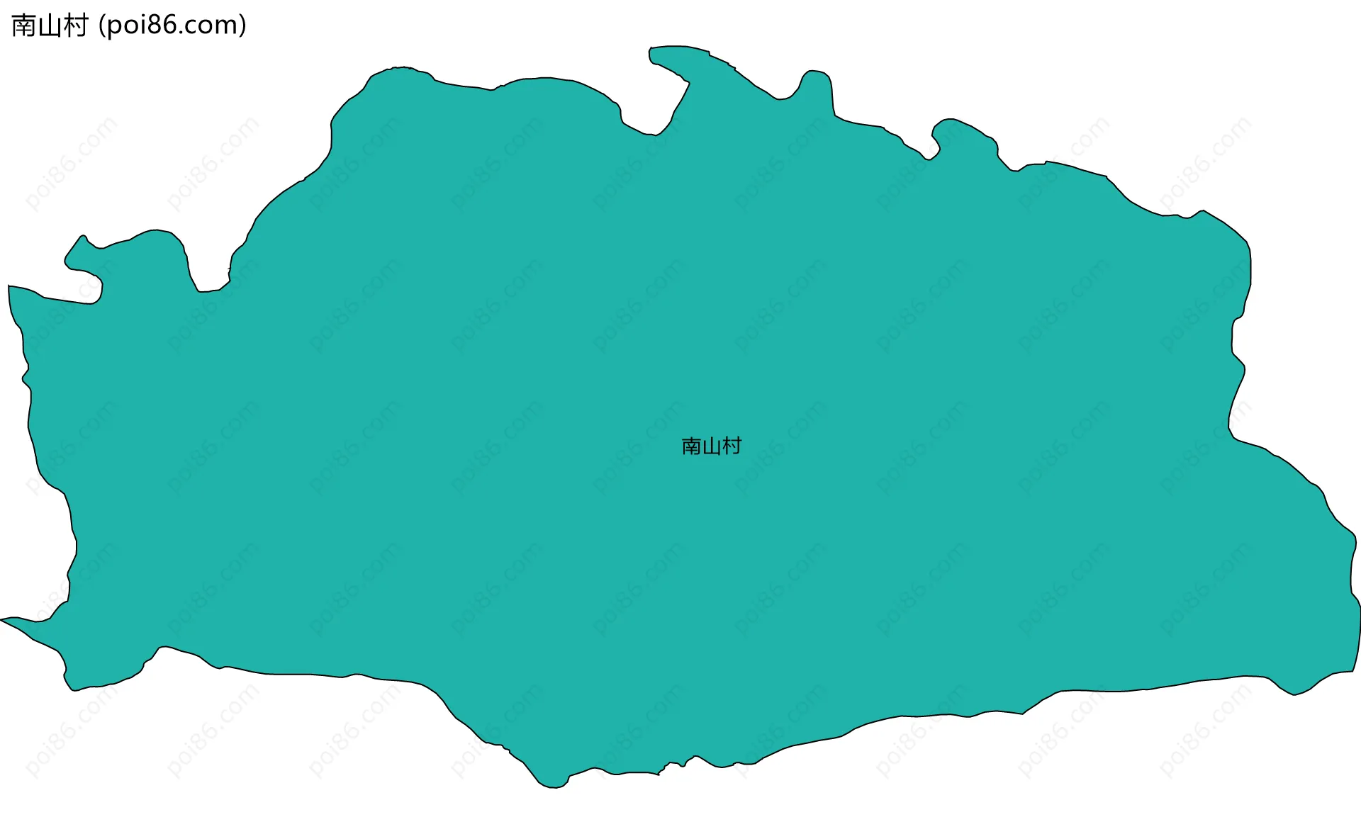 南山村边界地图