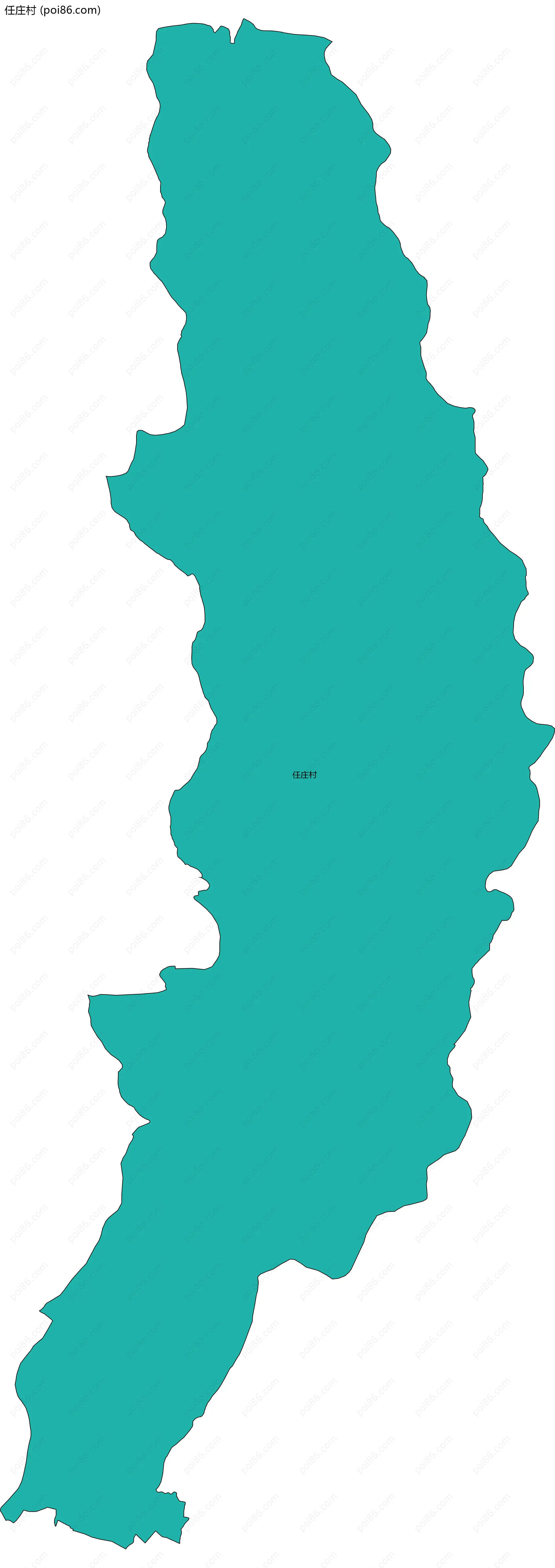 任庄村边界地图