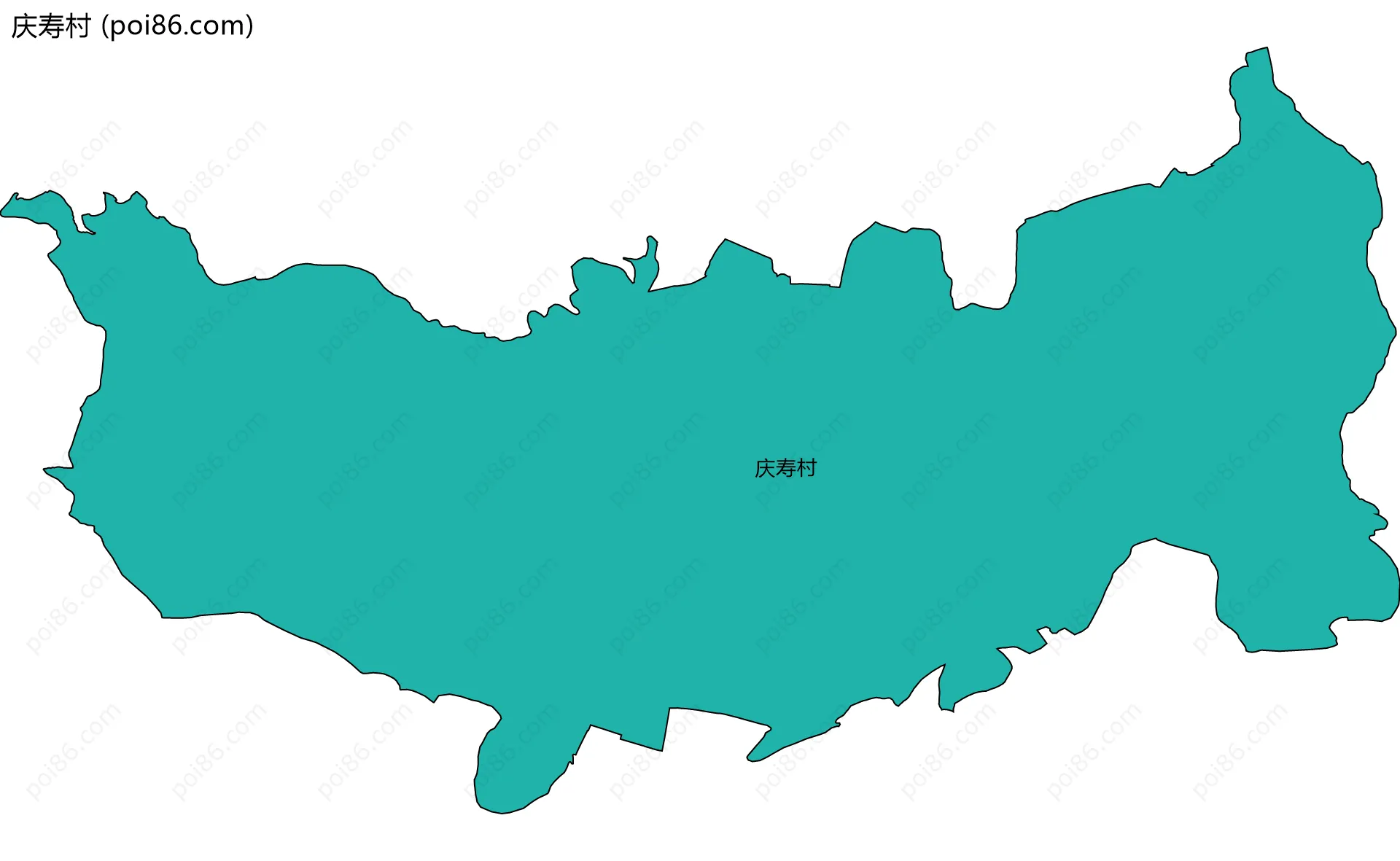 庆寿村边界地图