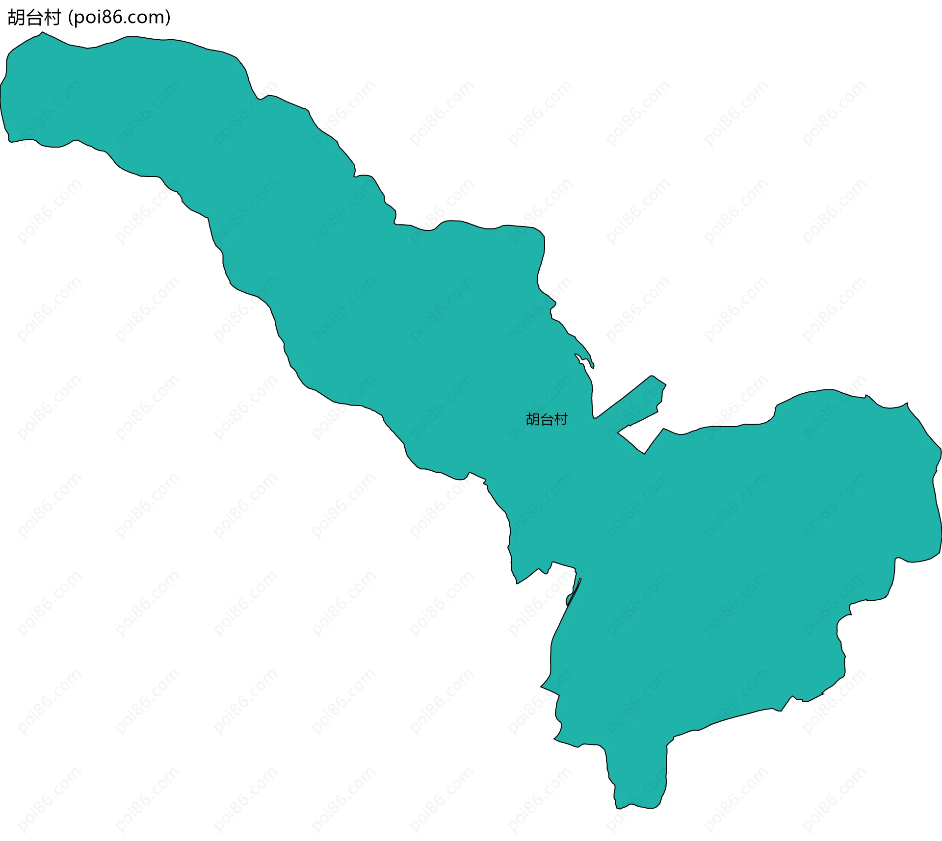 胡台村边界地图