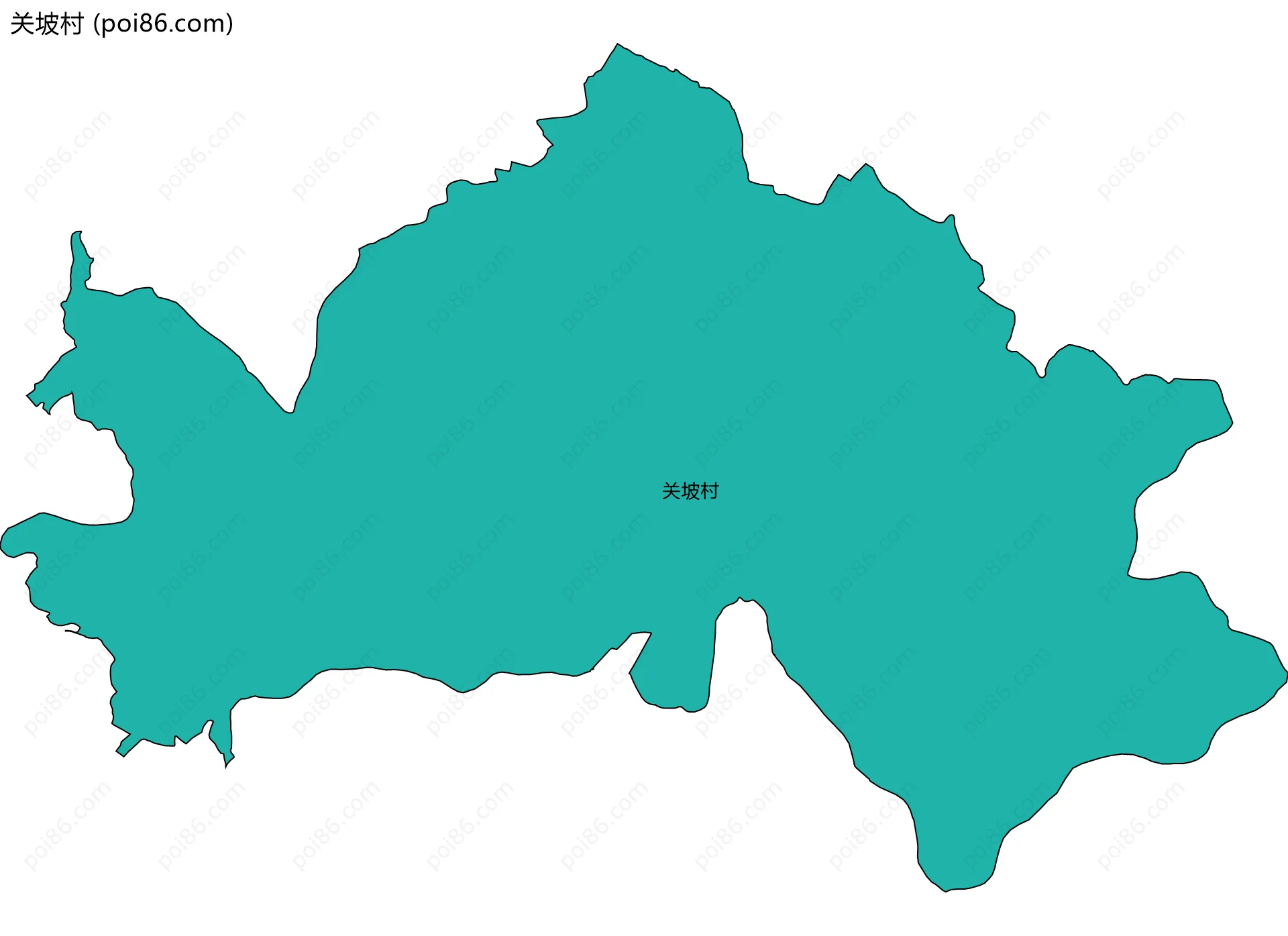关坡村边界地图