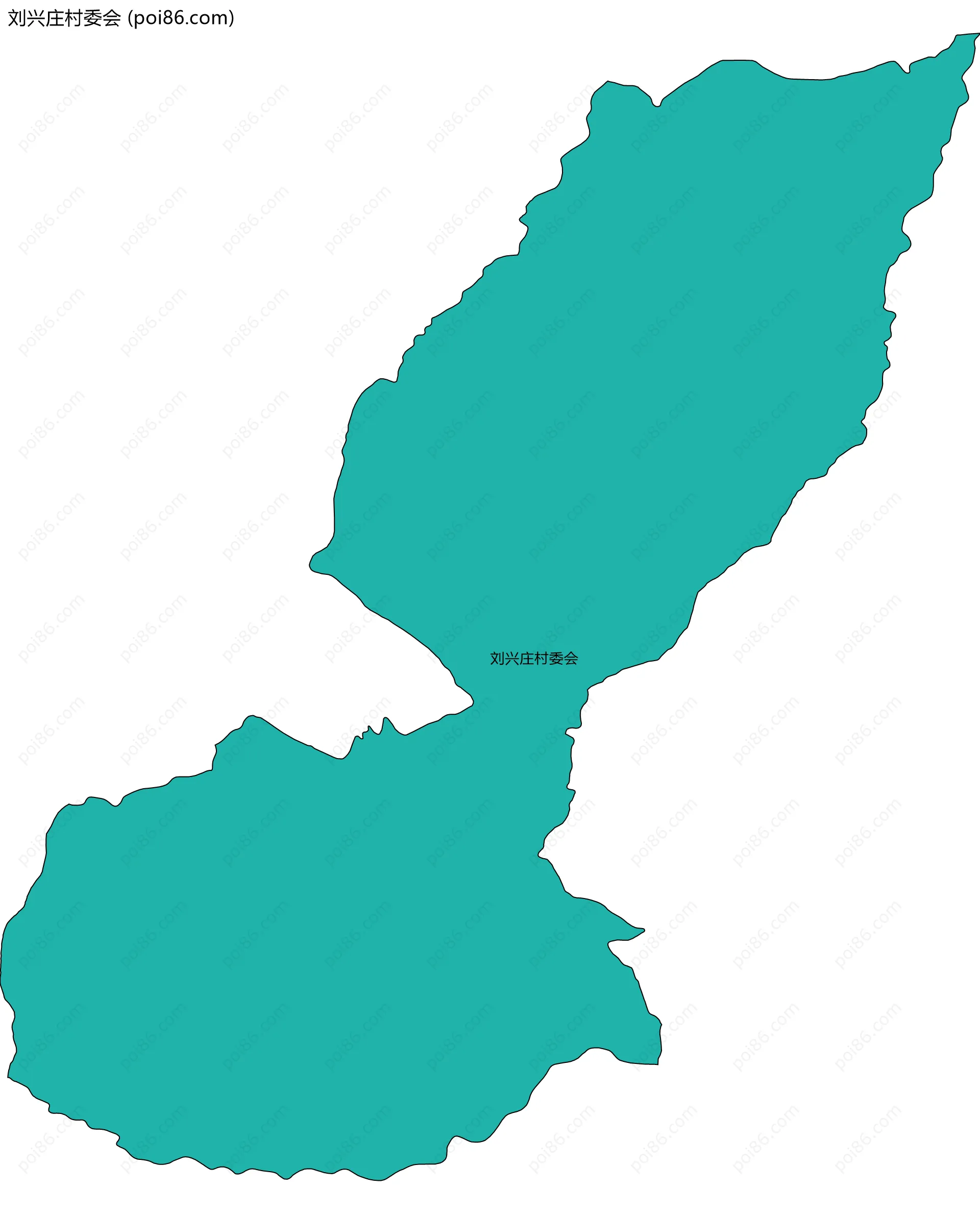 刘兴庄村委会边界地图