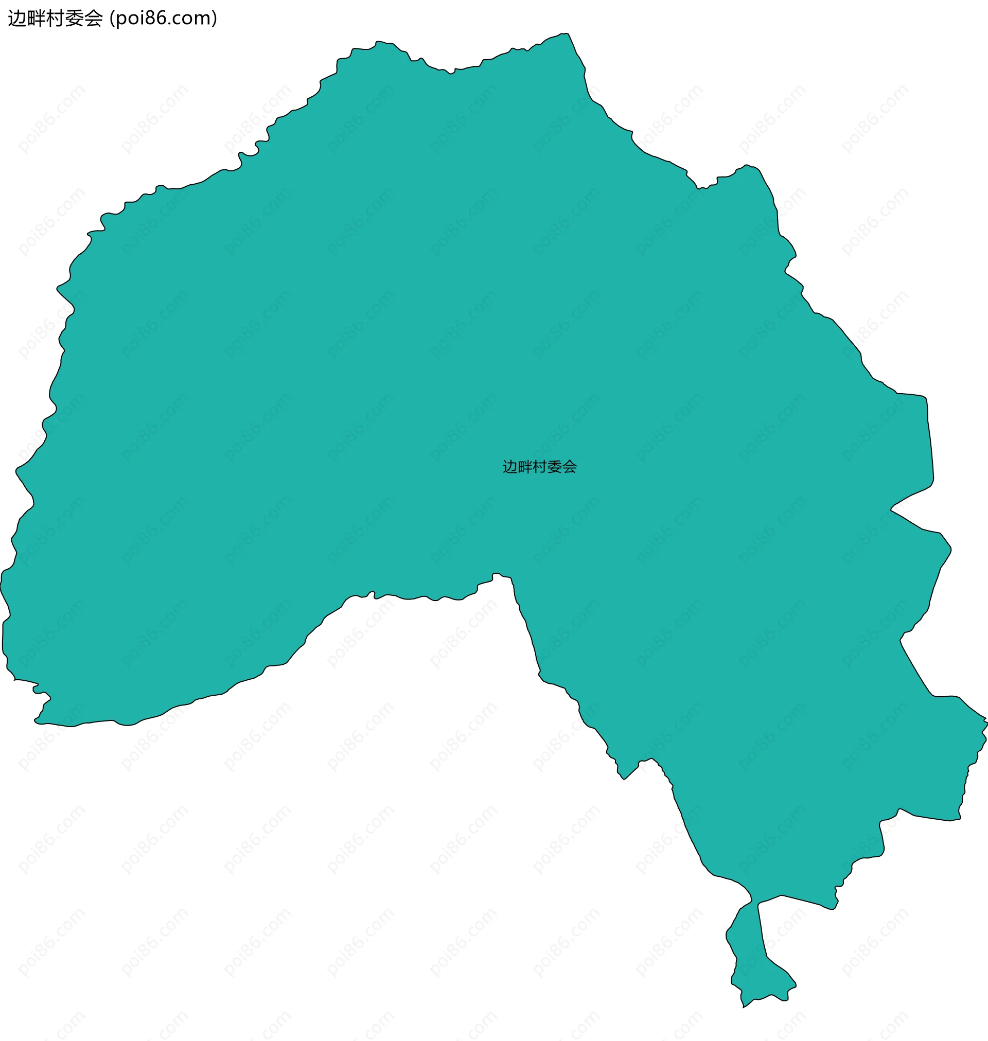 边畔村委会边界地图