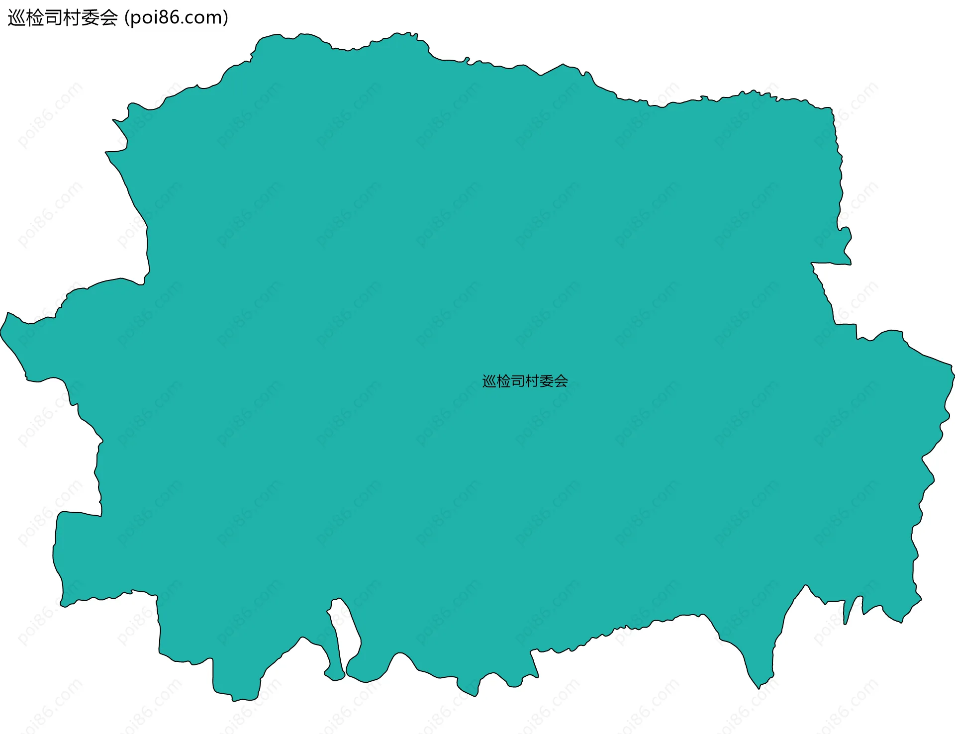 巡检司村委会边界地图