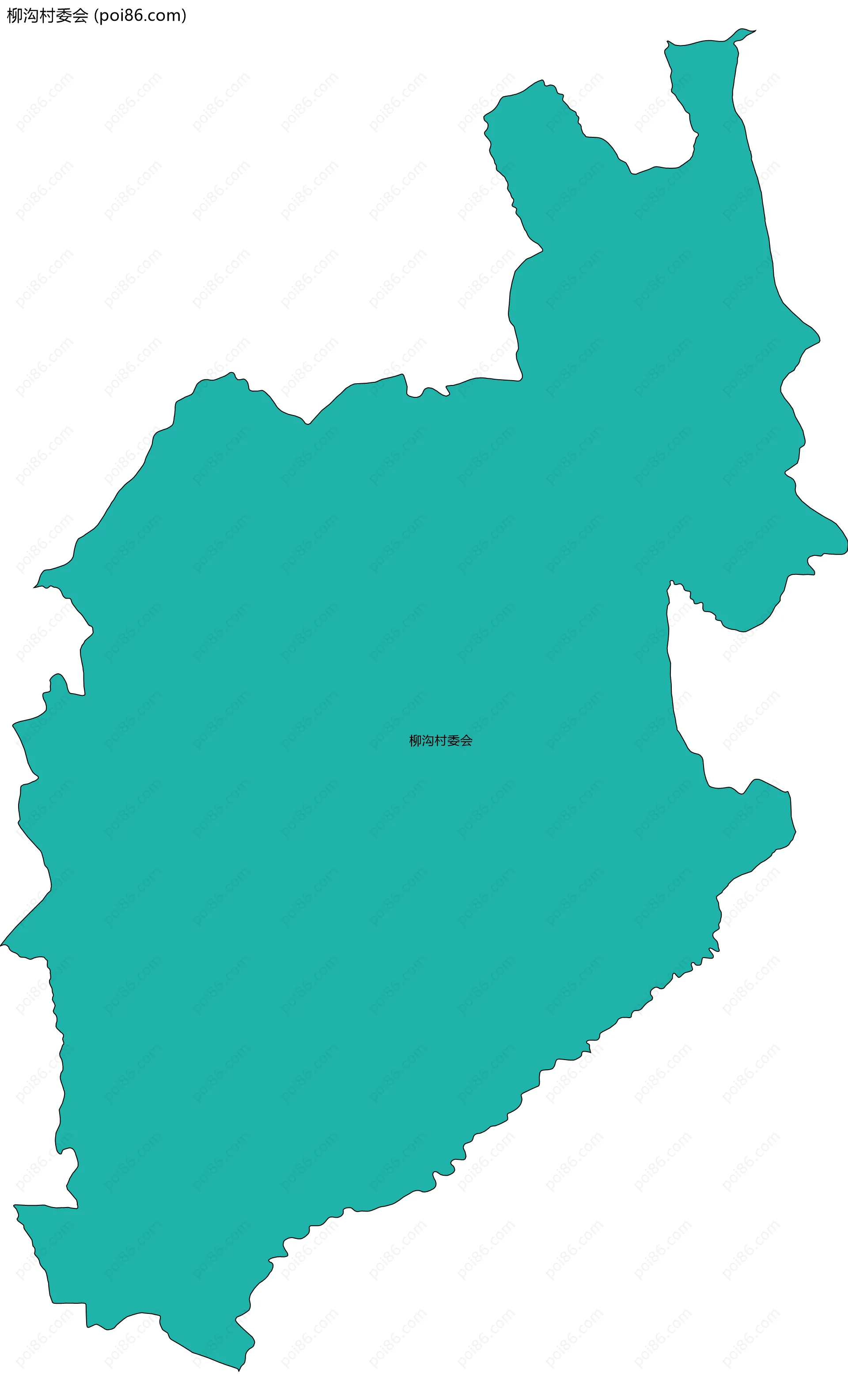 柳沟村委会边界地图