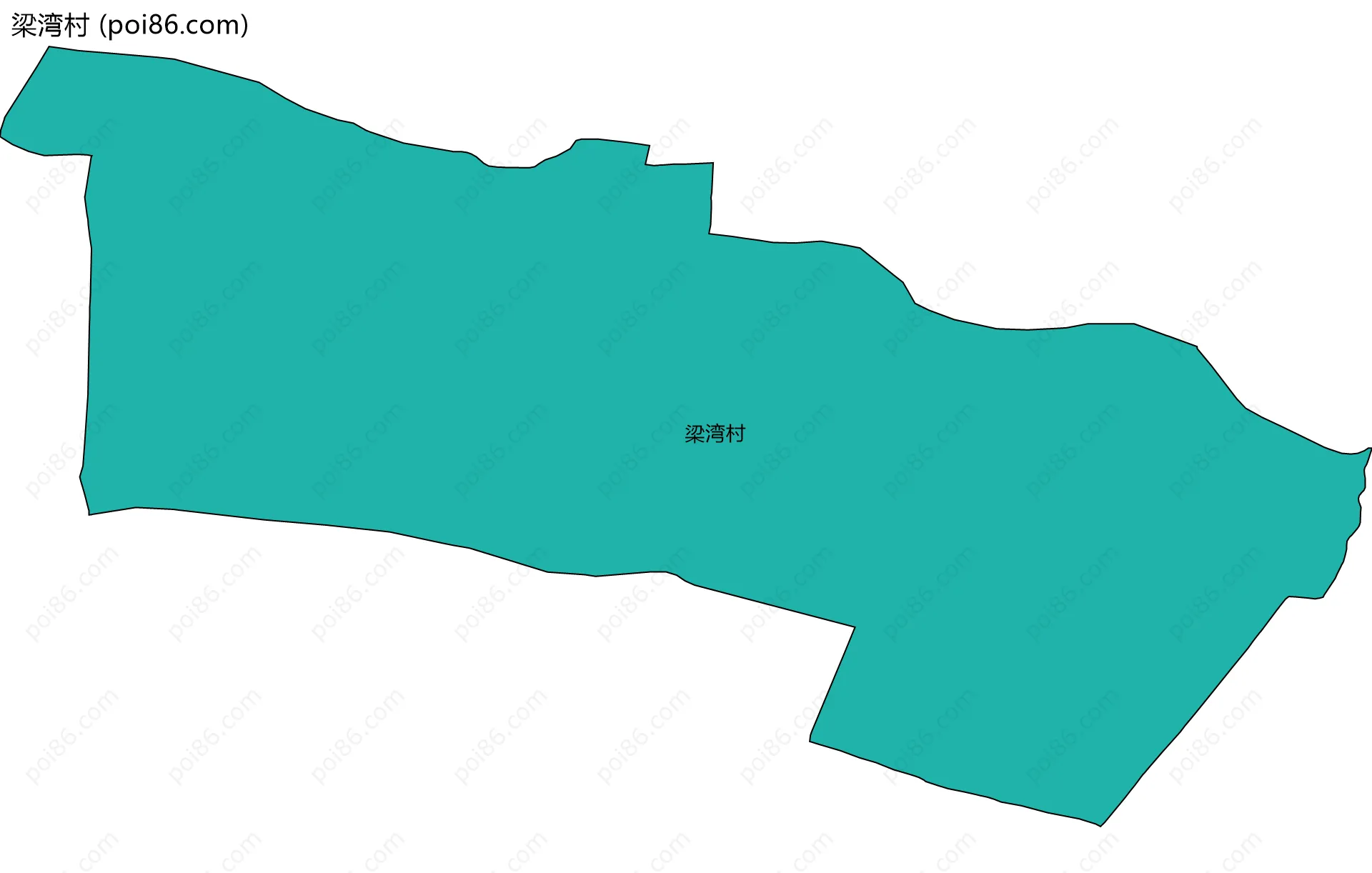 梁湾村边界地图