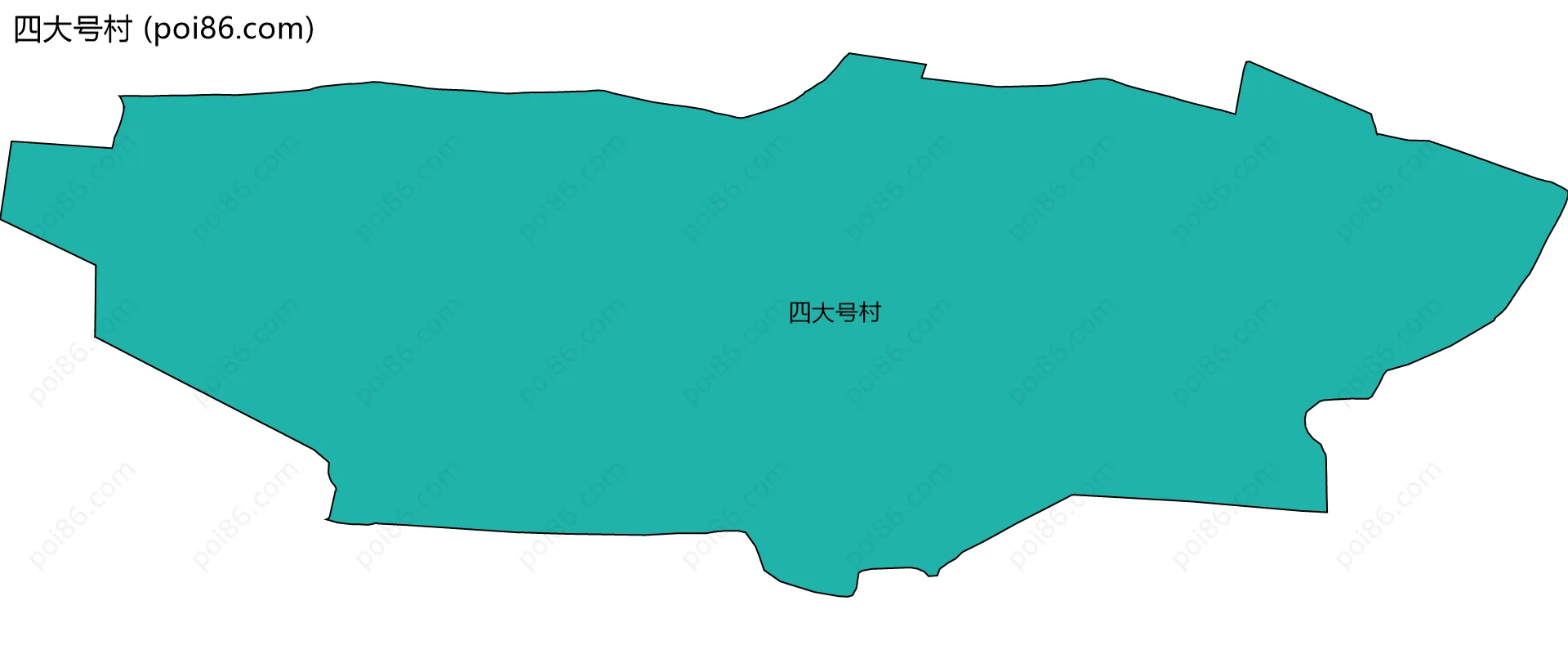 四大号村边界地图