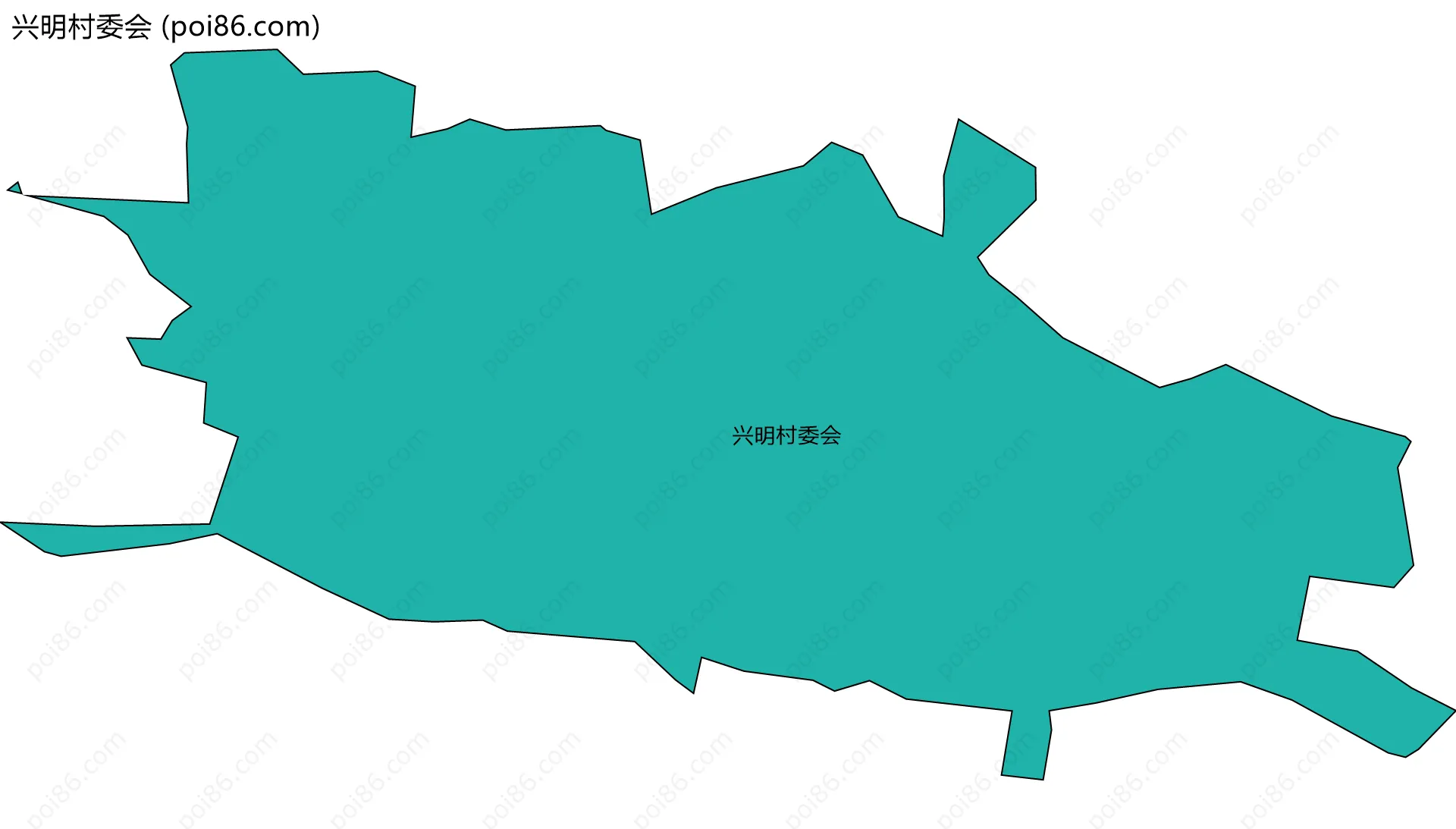 兴明村委会边界地图