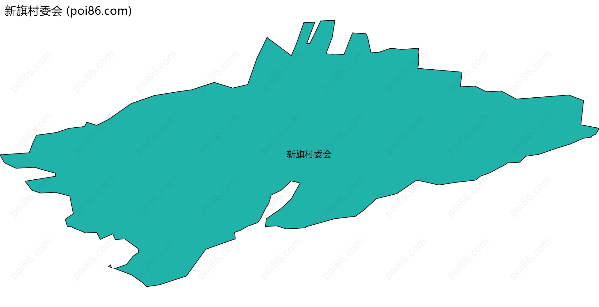 新旗村委会边界地图