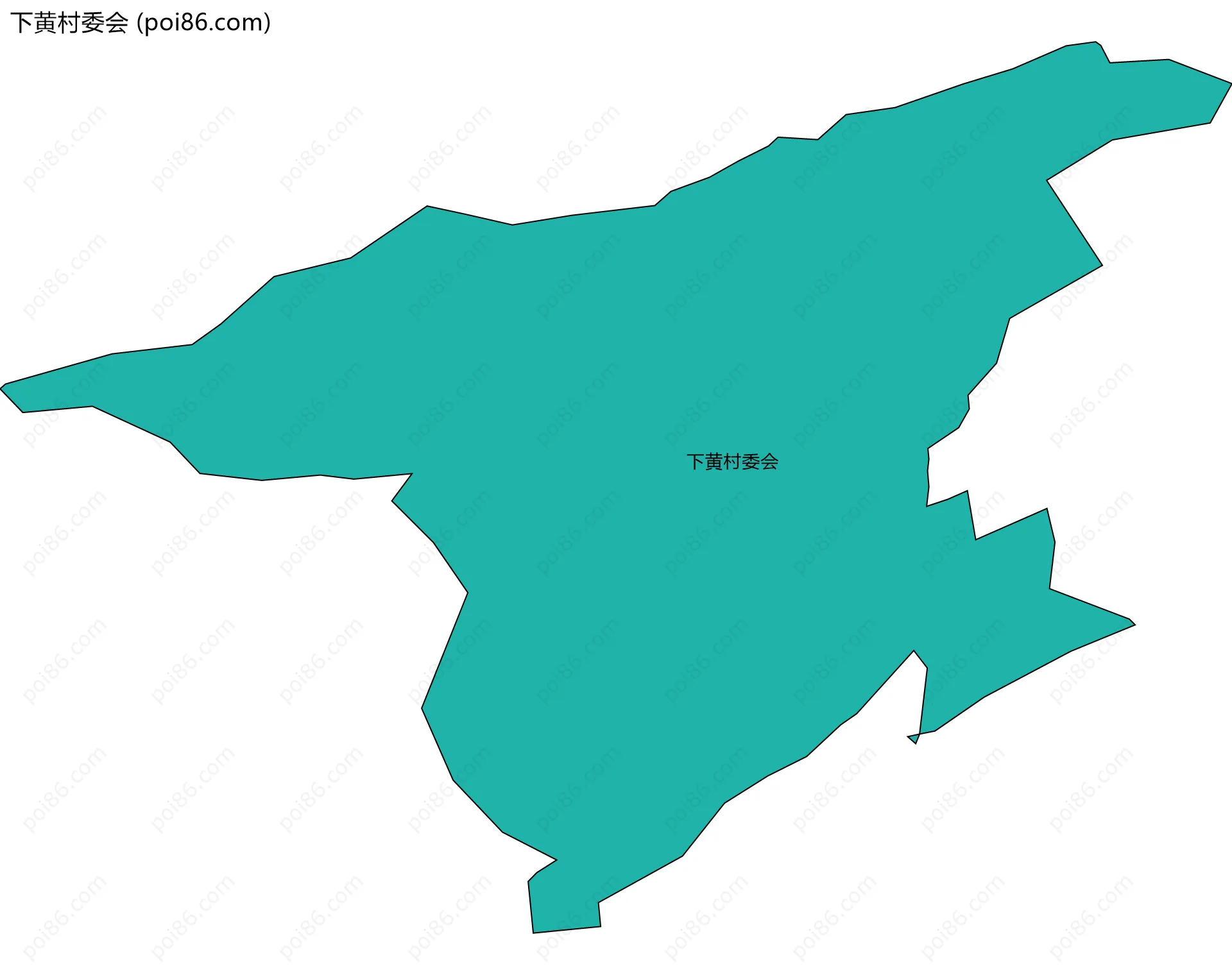 下黄村委会边界地图
