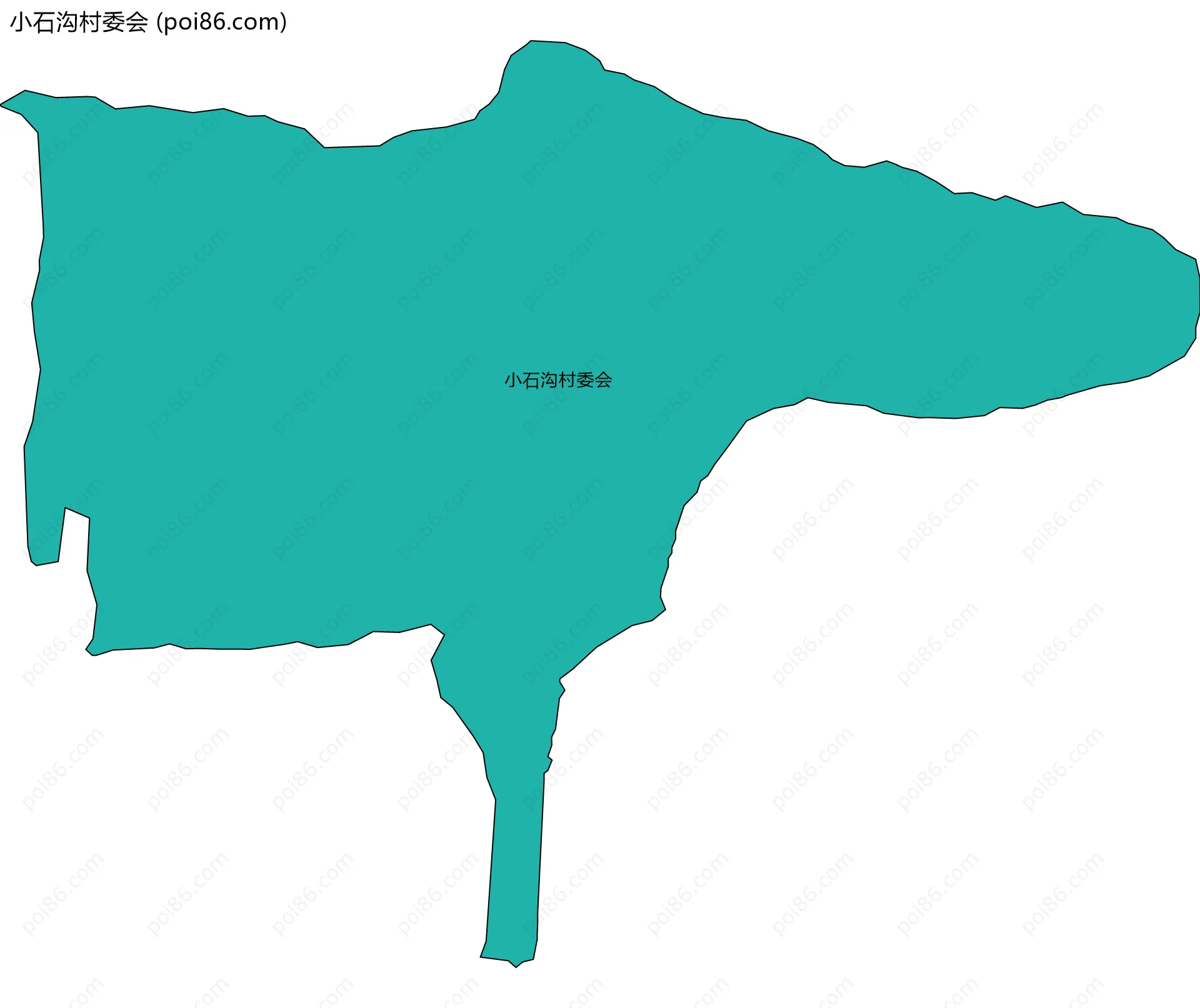 小石沟村委会边界地图