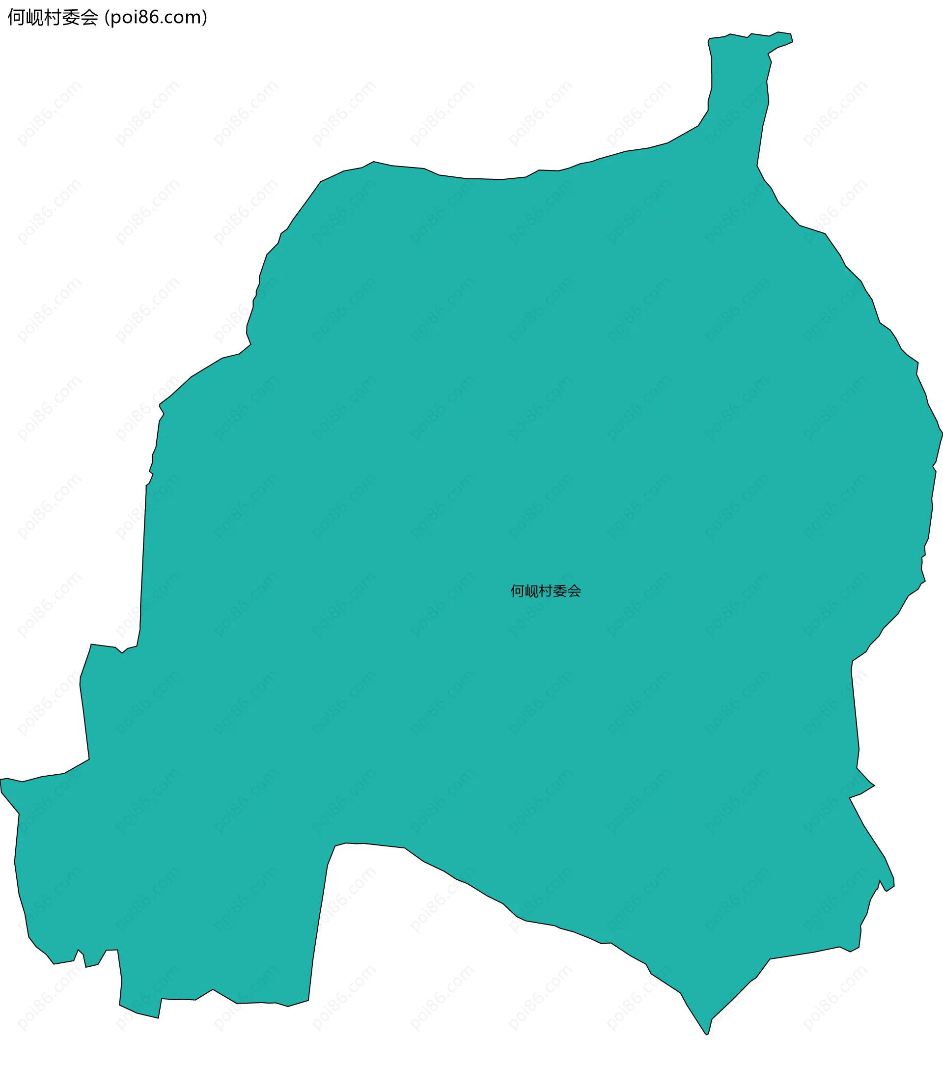 何岘村委会边界地图