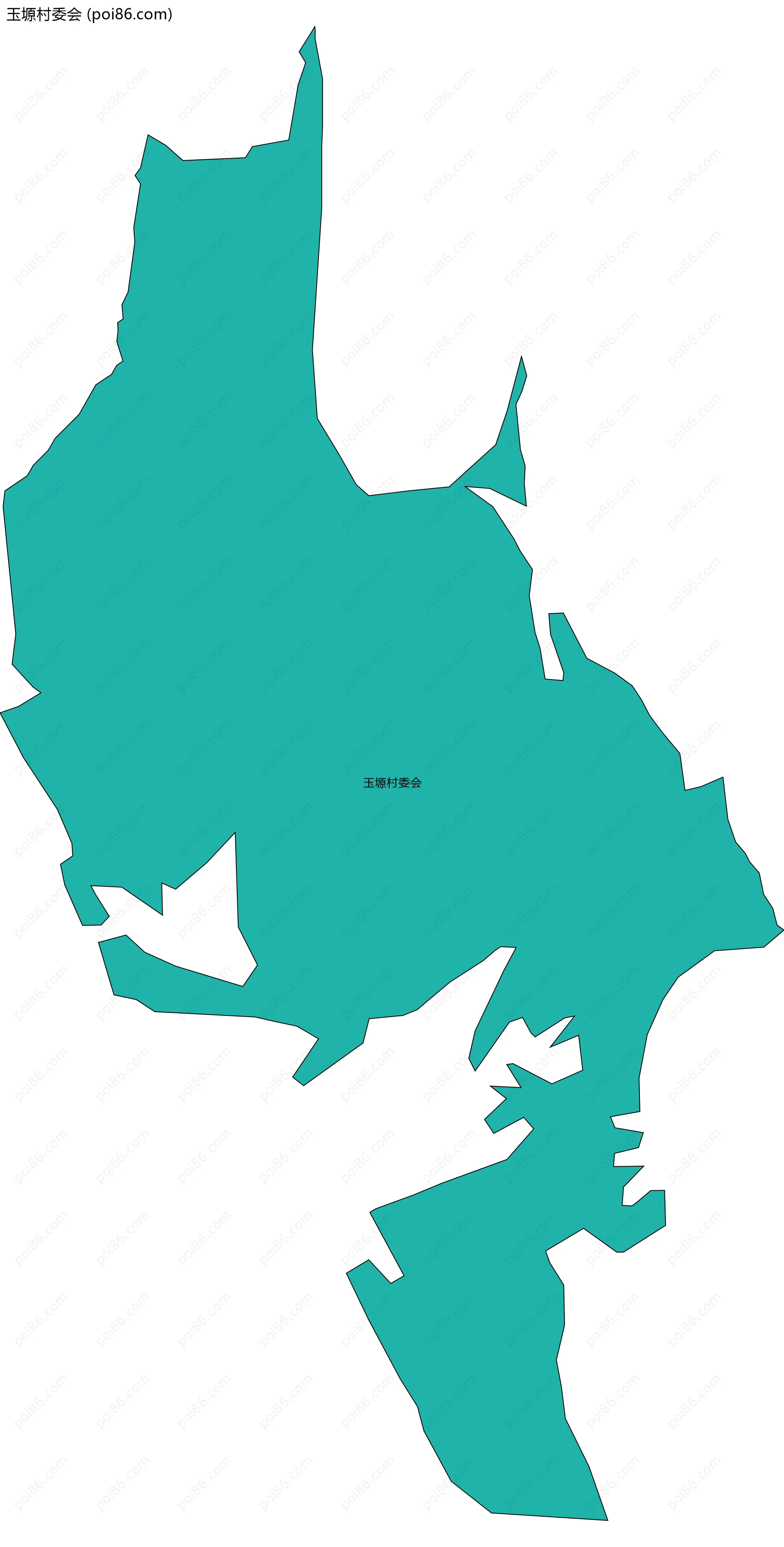 玉塬村委会边界地图