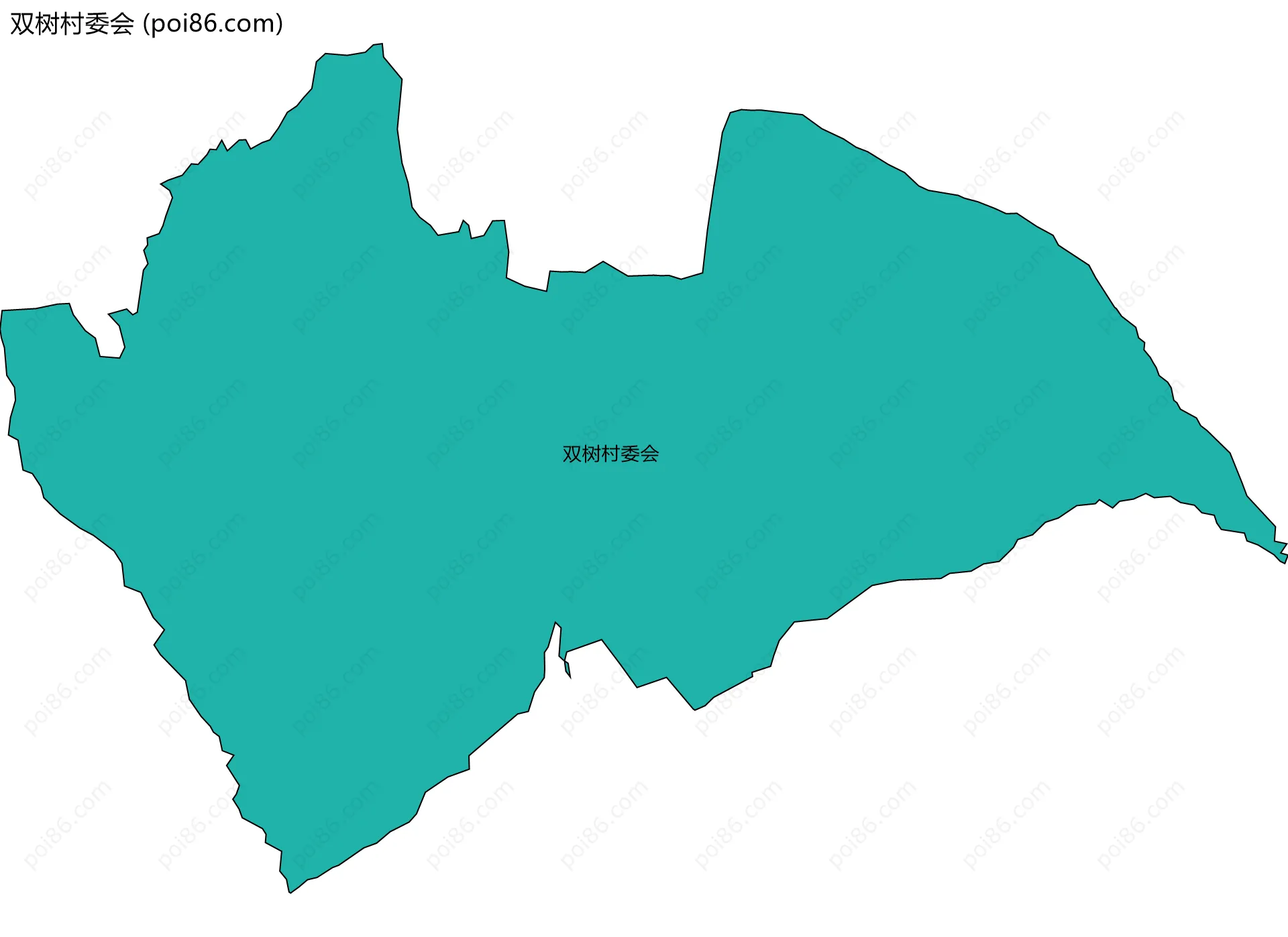 双树村委会边界地图