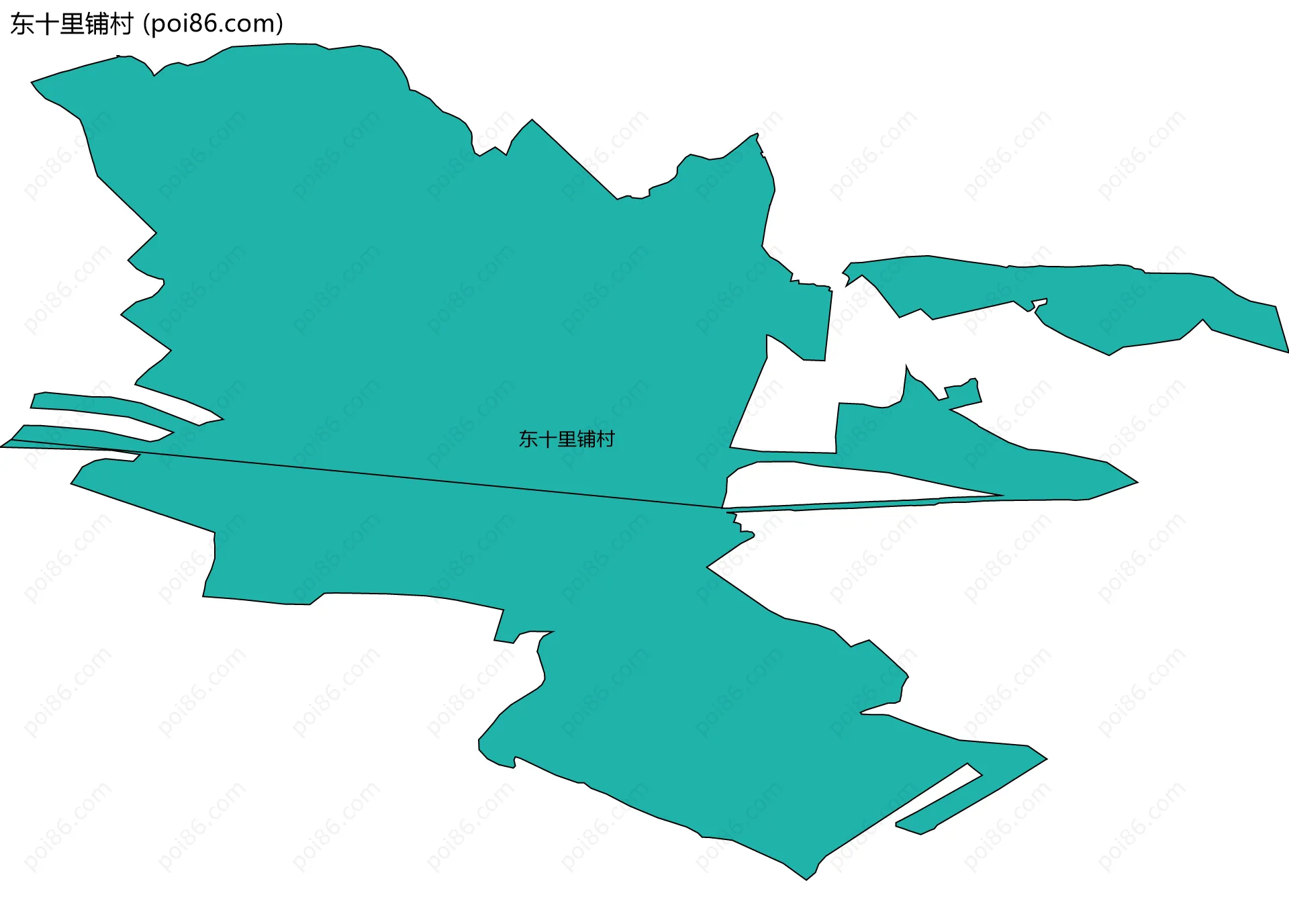 东十里铺村边界地图