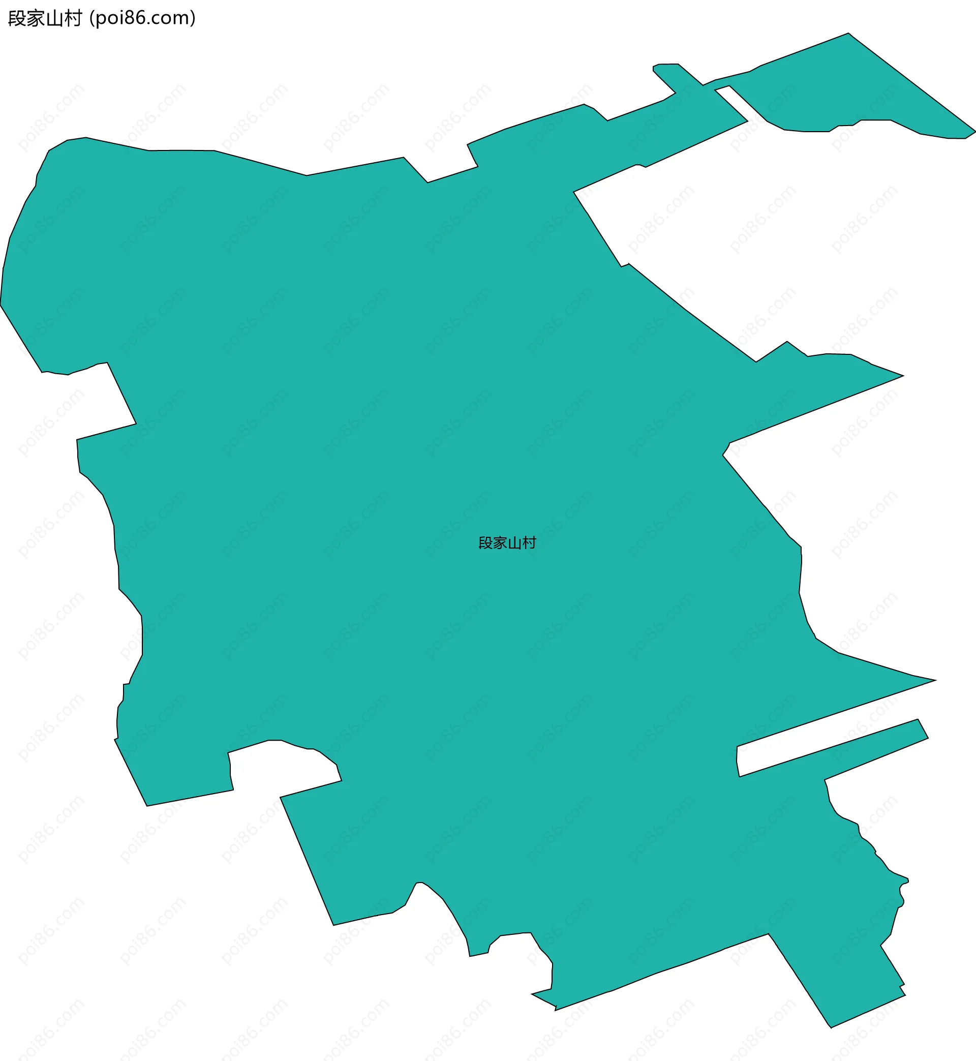 段家山村边界地图