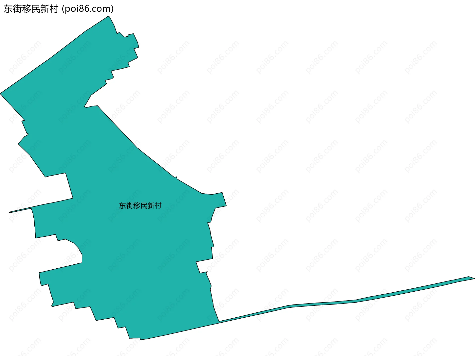 东街移民新村边界地图