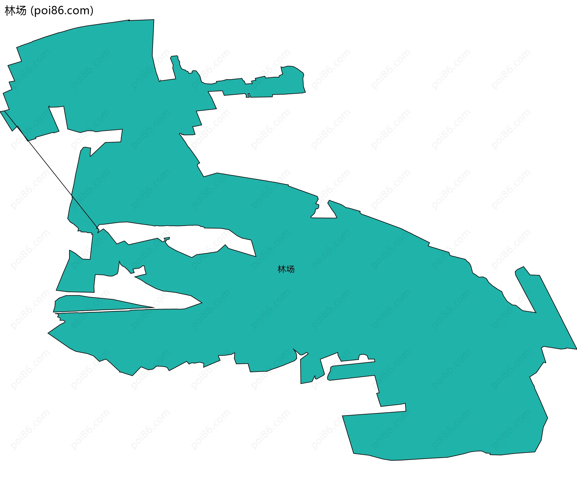 林场边界地图