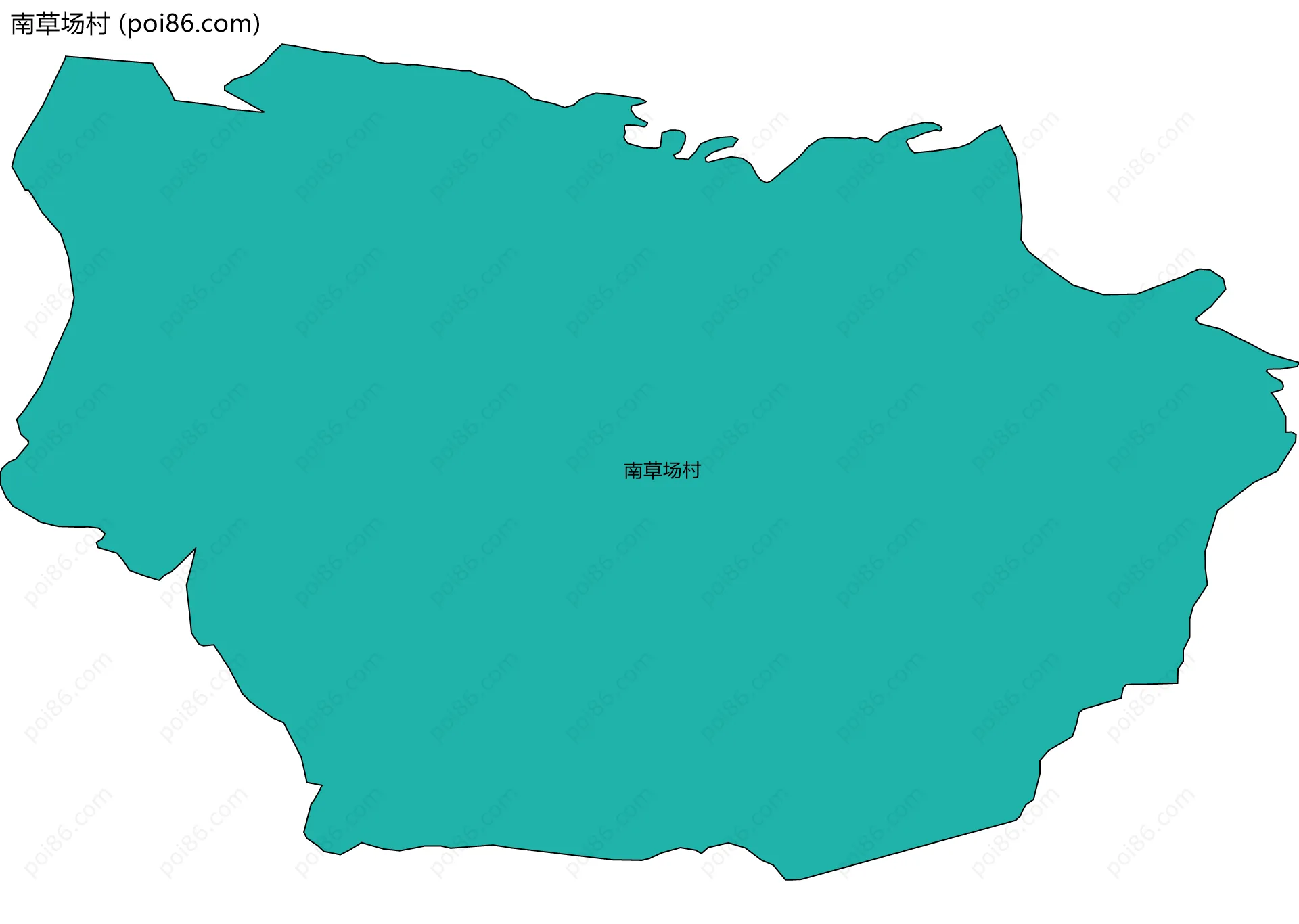 南草场村边界地图