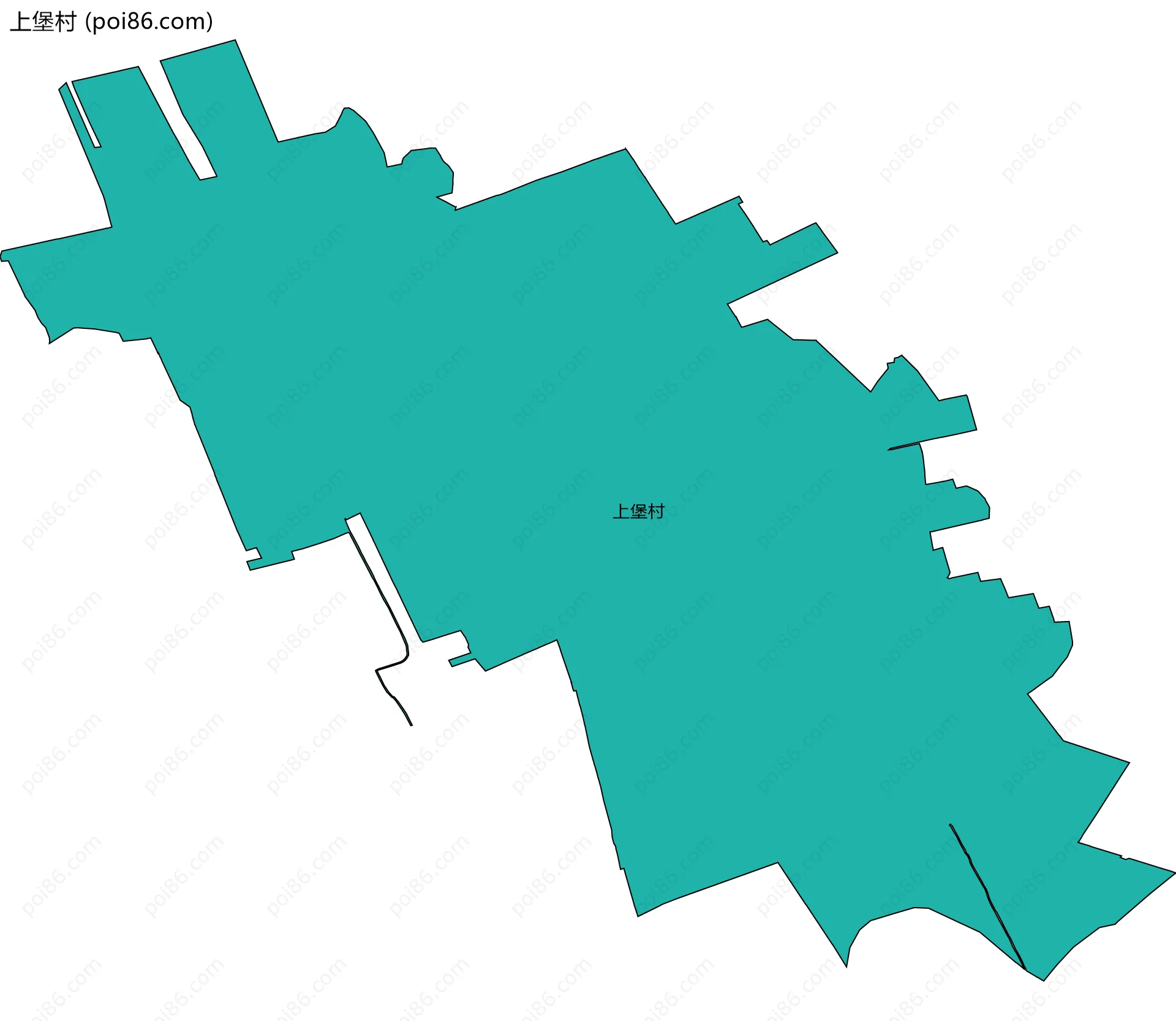 上堡村边界地图