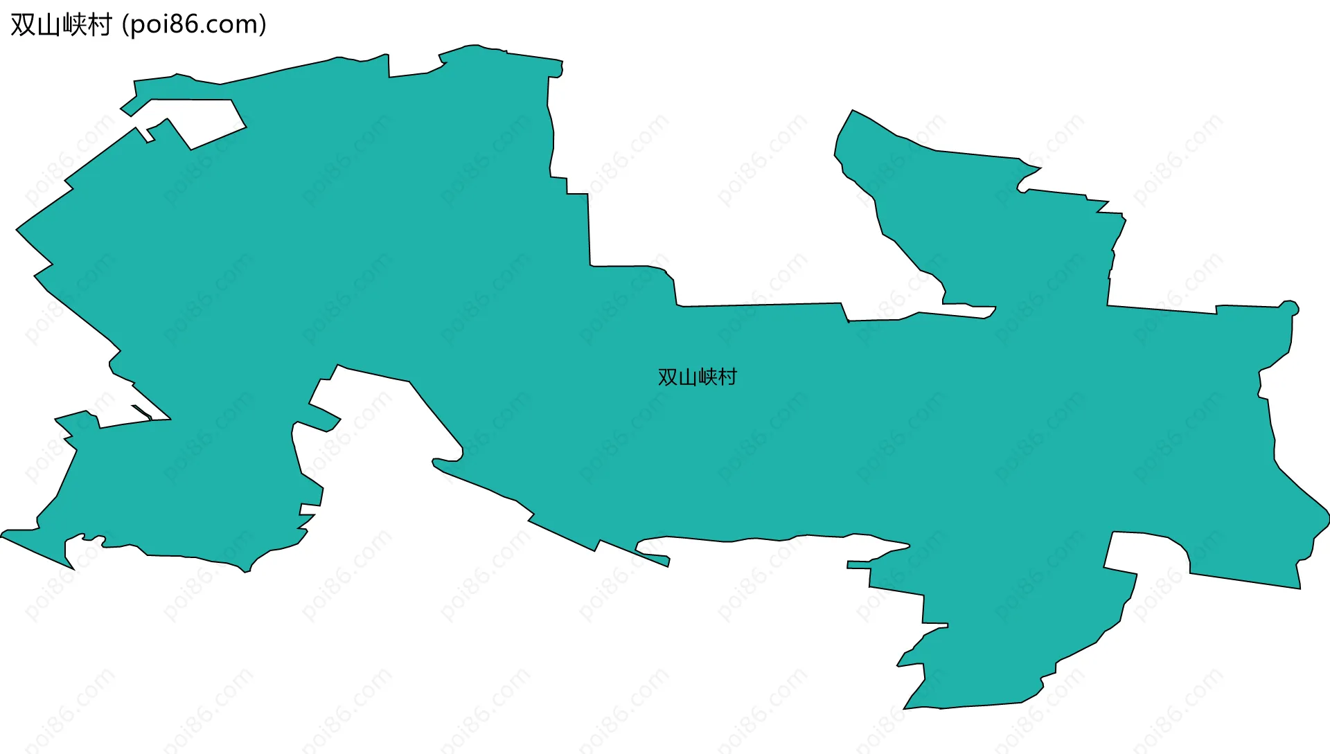 双山峡村边界地图