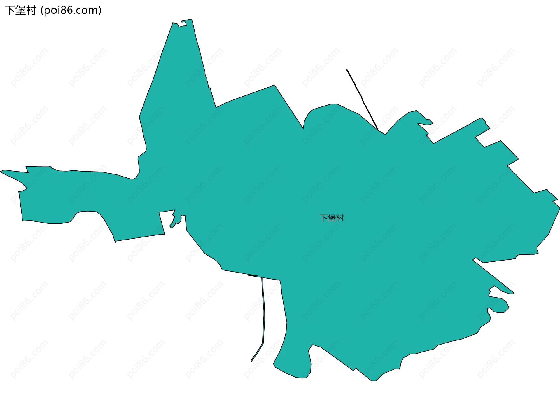下堡村边界地图