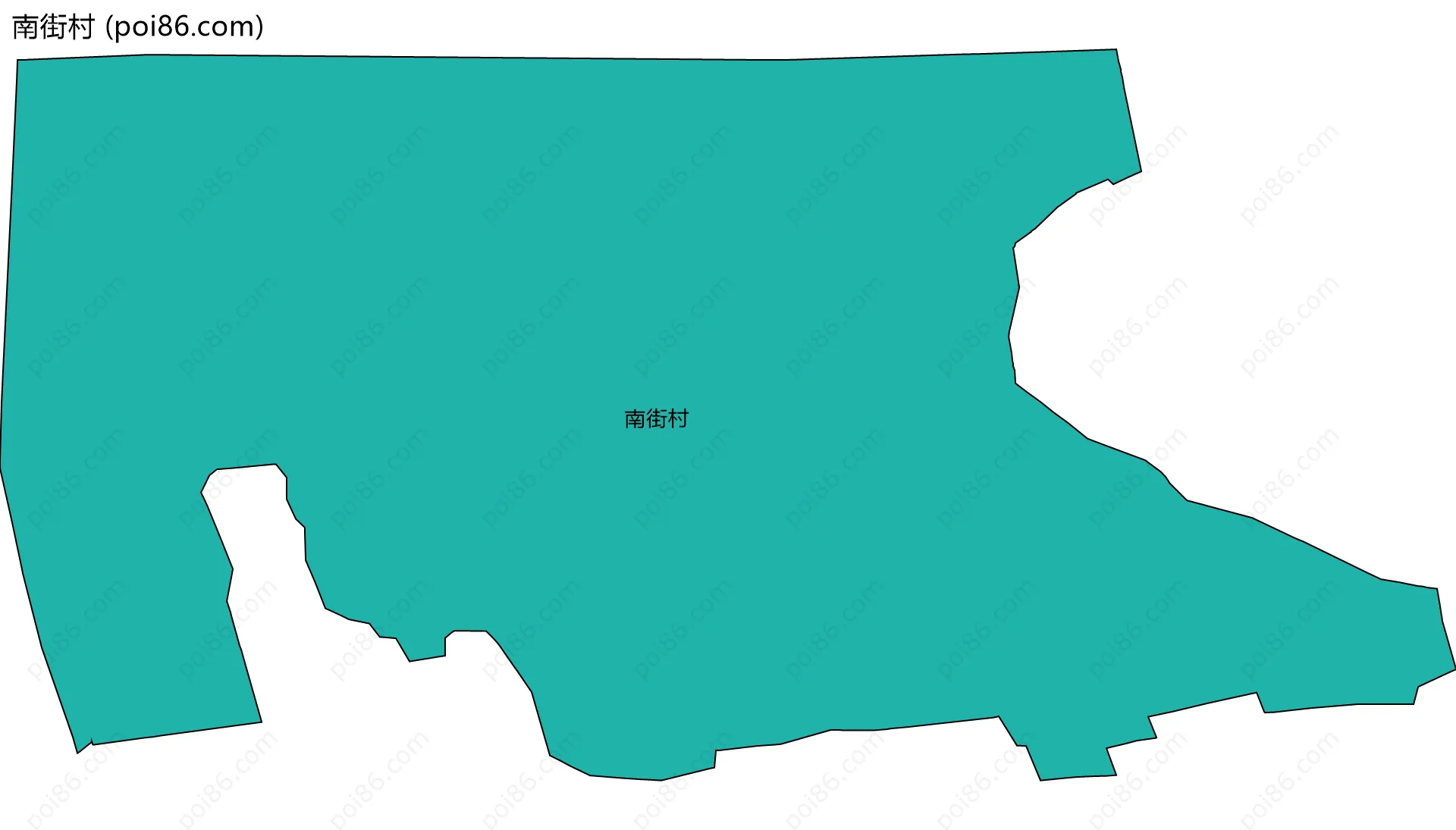 南街村边界地图