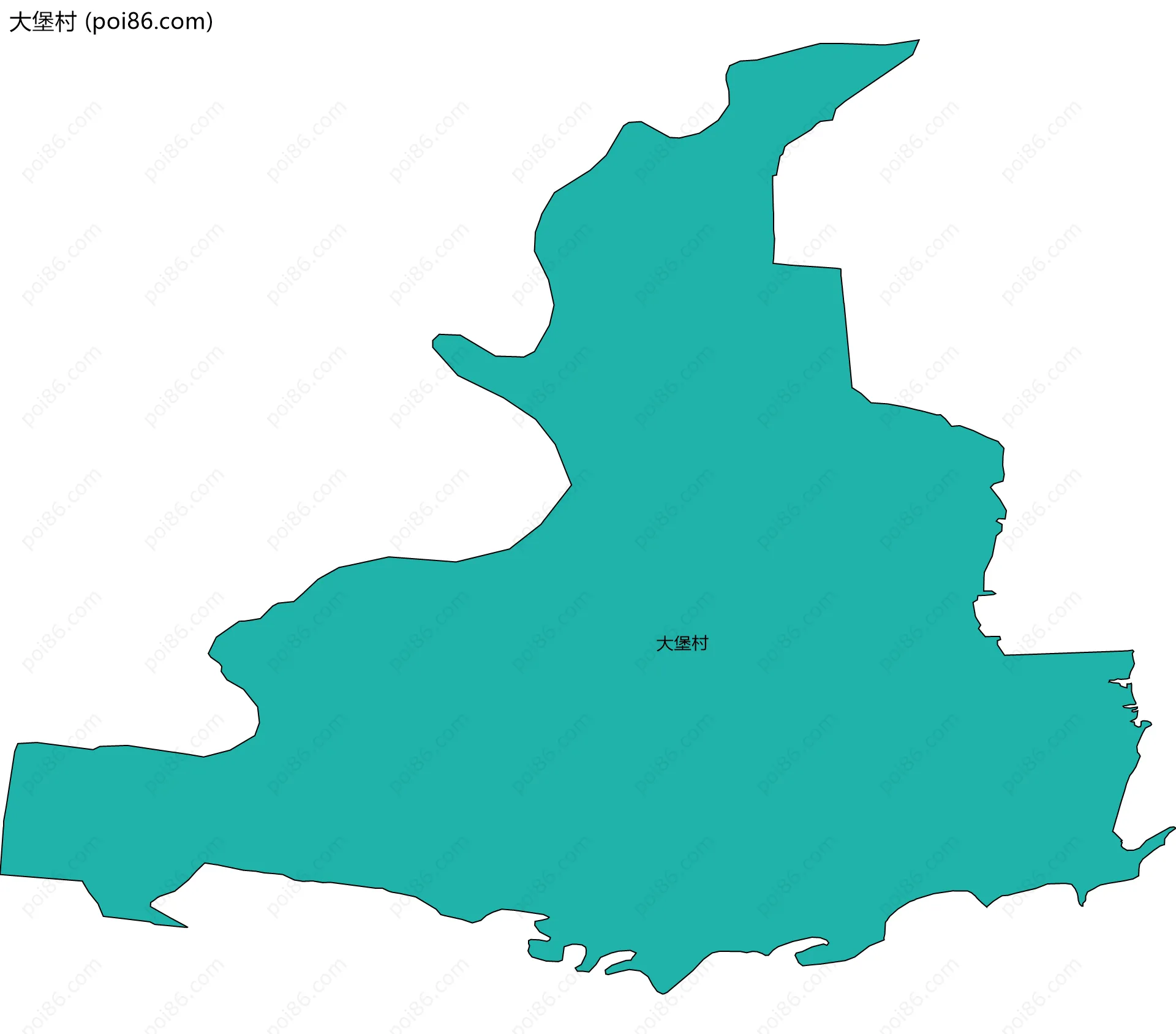 大堡村边界地图