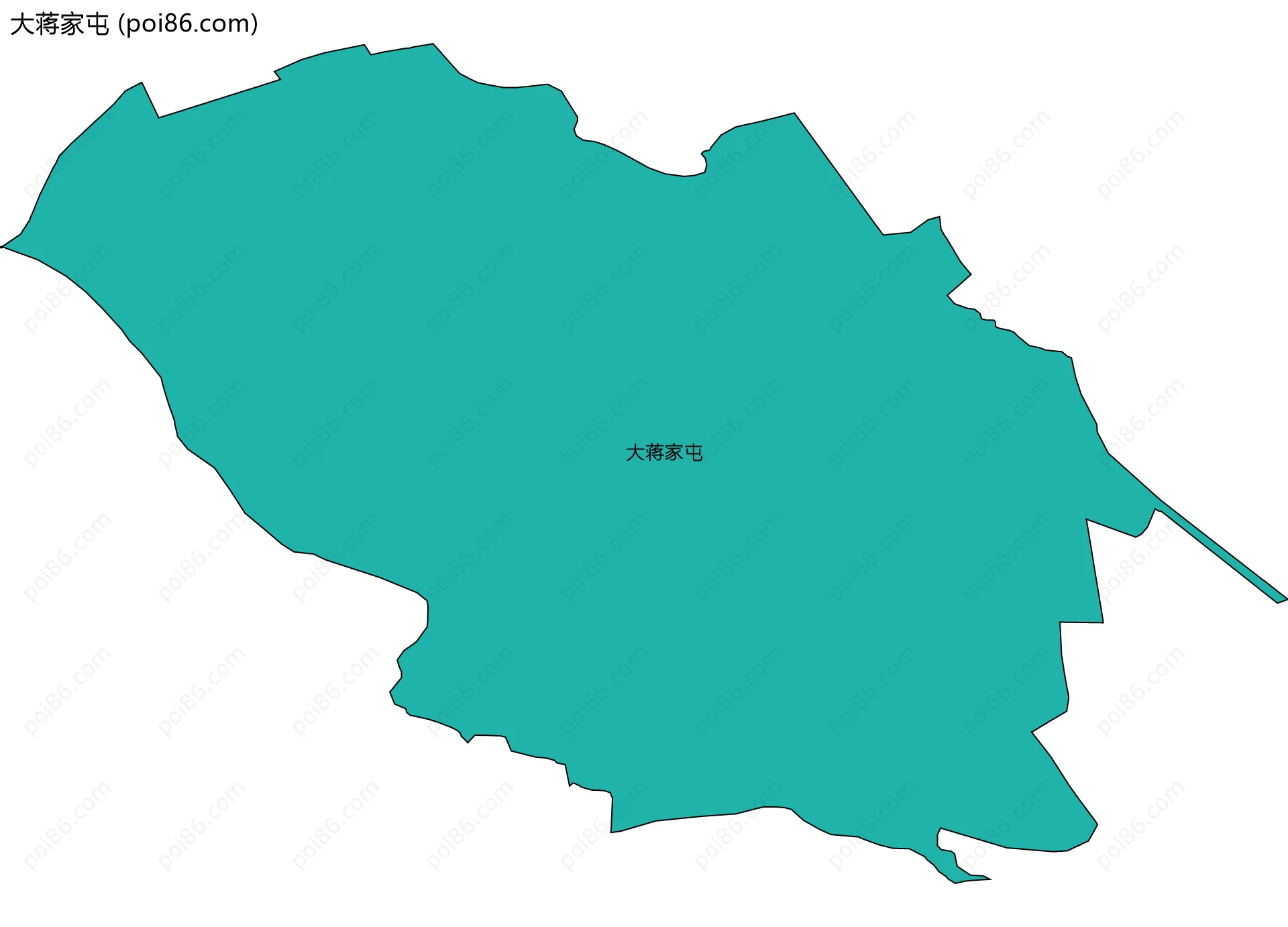 大蒋家屯边界地图