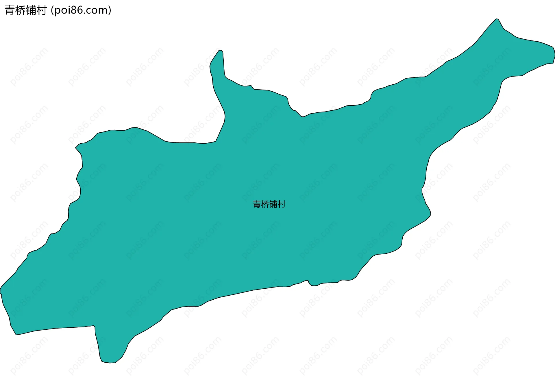 青桥铺村边界地图