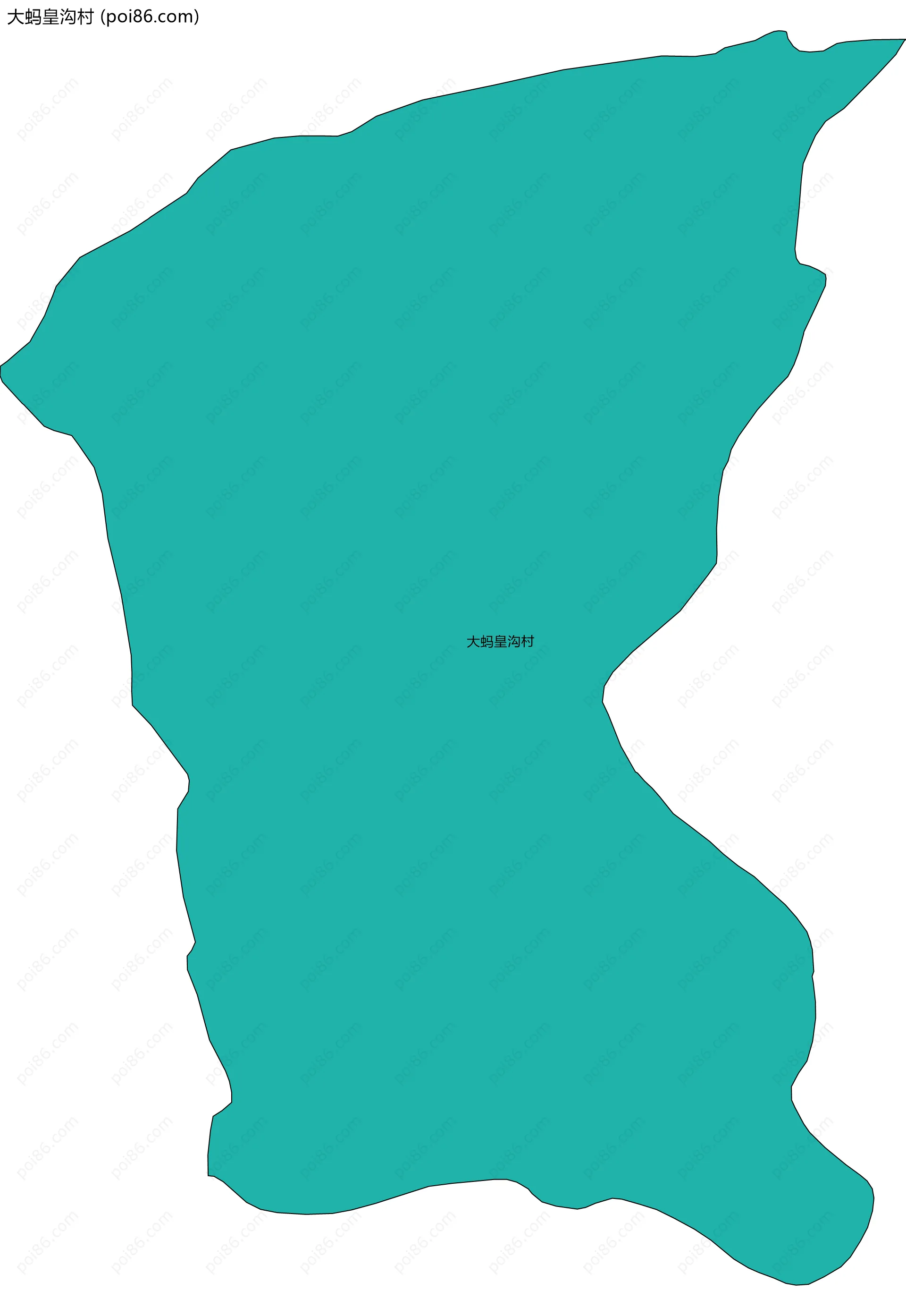 大蚂皇沟村边界地图