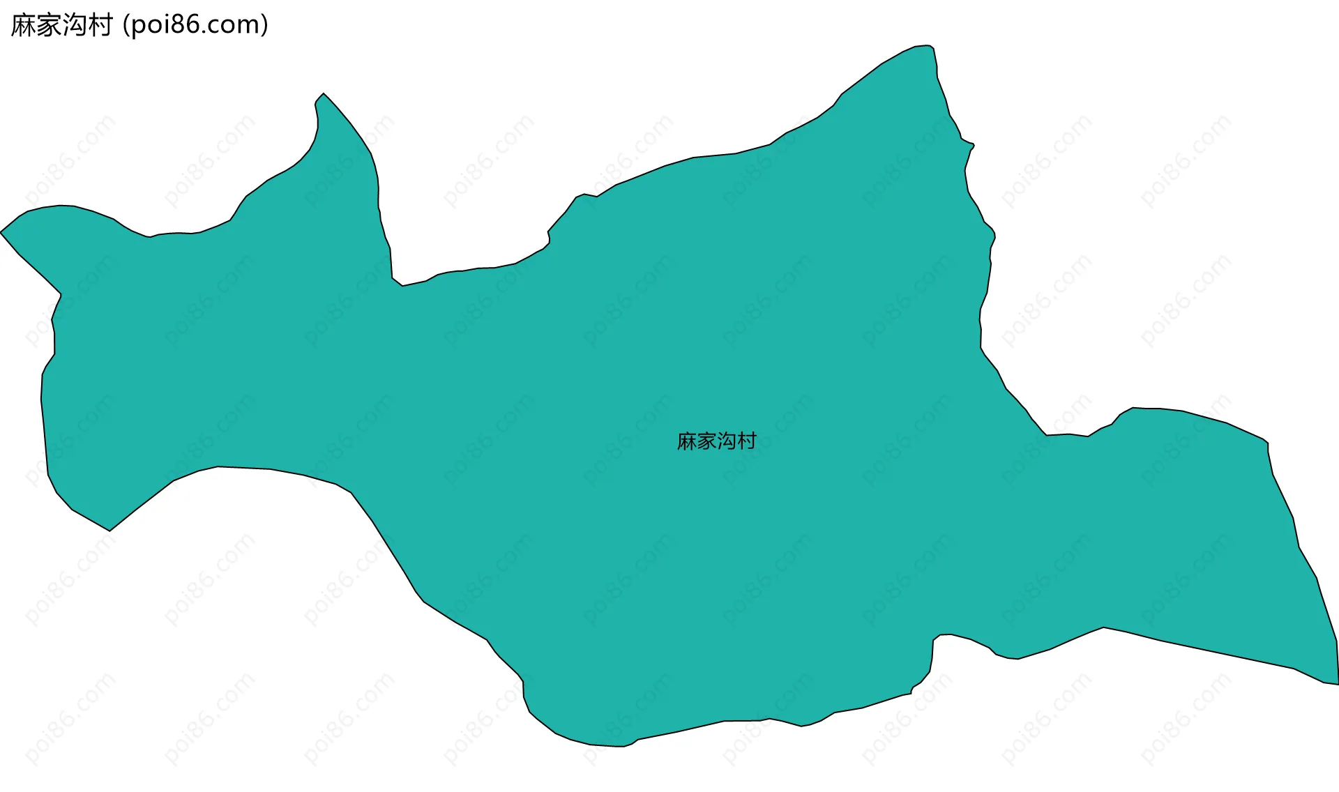 麻家沟村边界地图