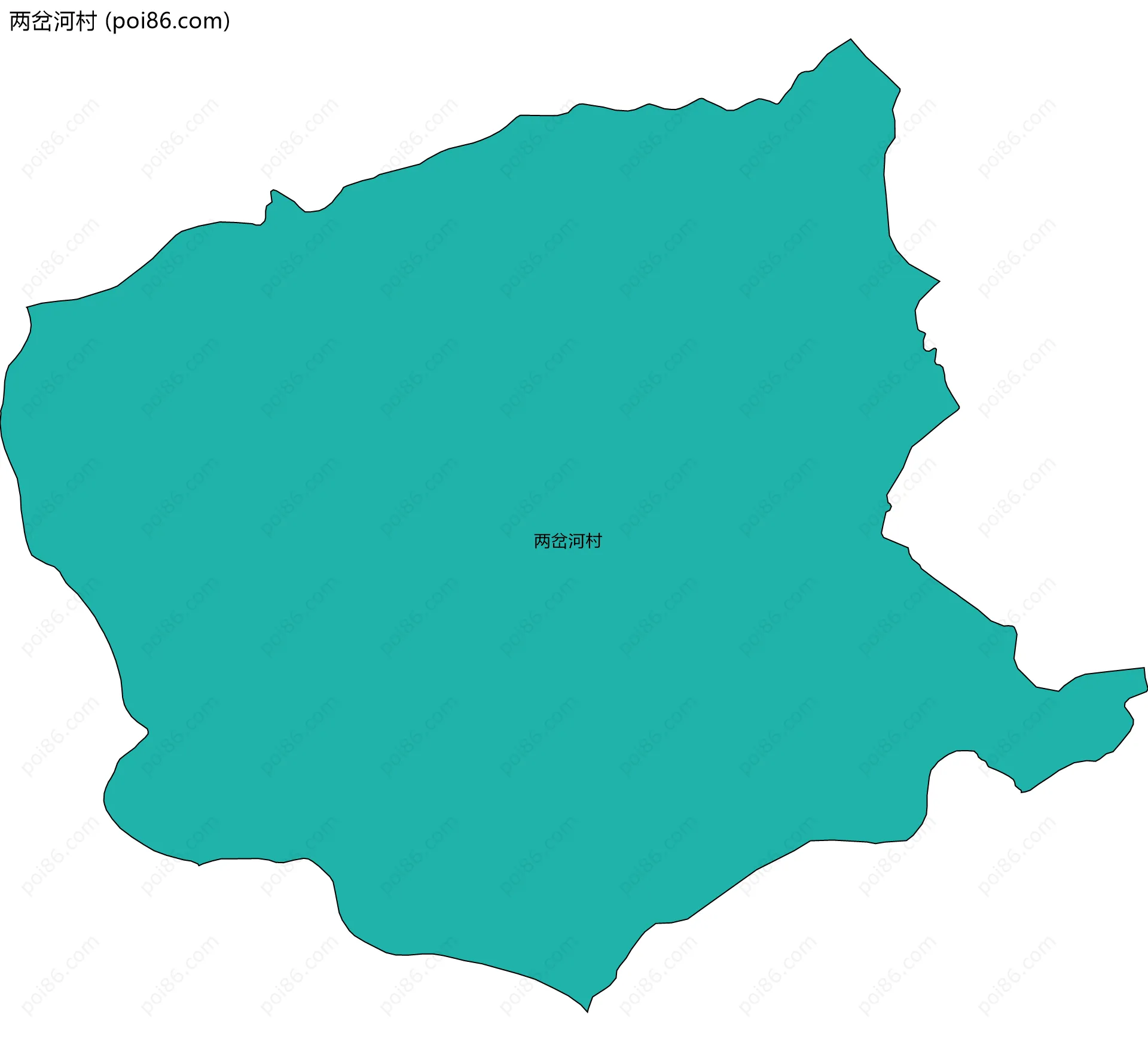 两岔河村边界地图