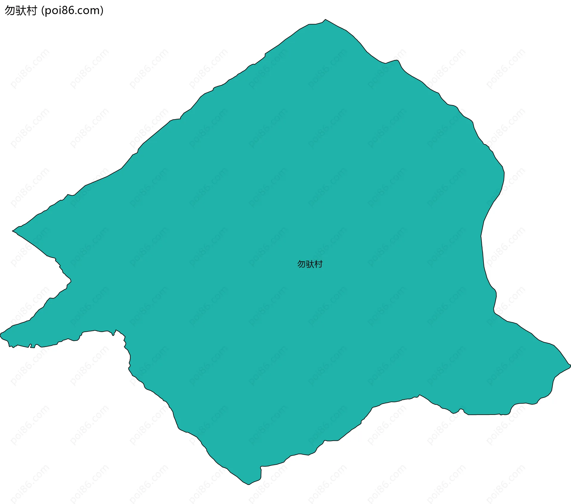 勿驮村边界地图