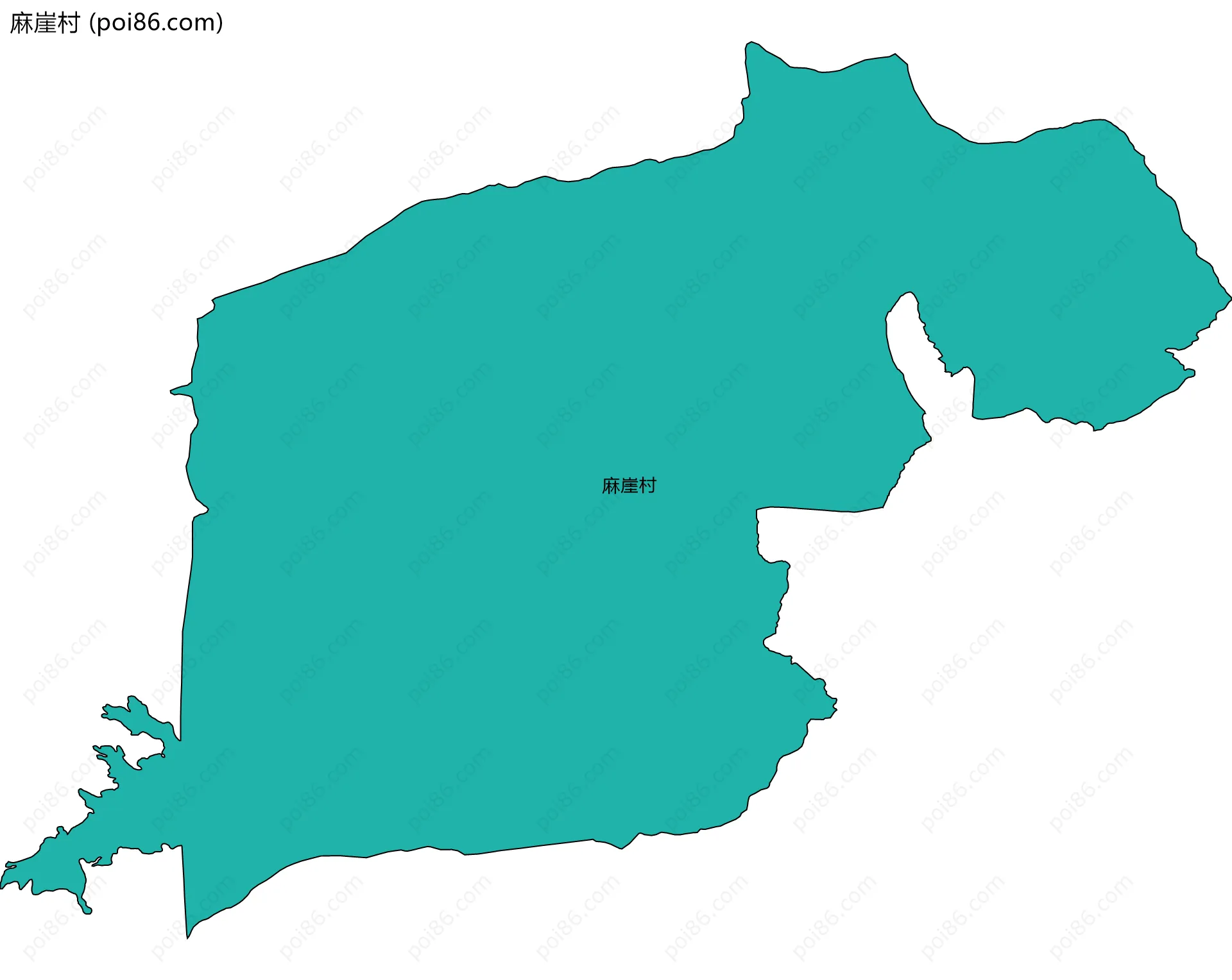 麻崖村边界地图