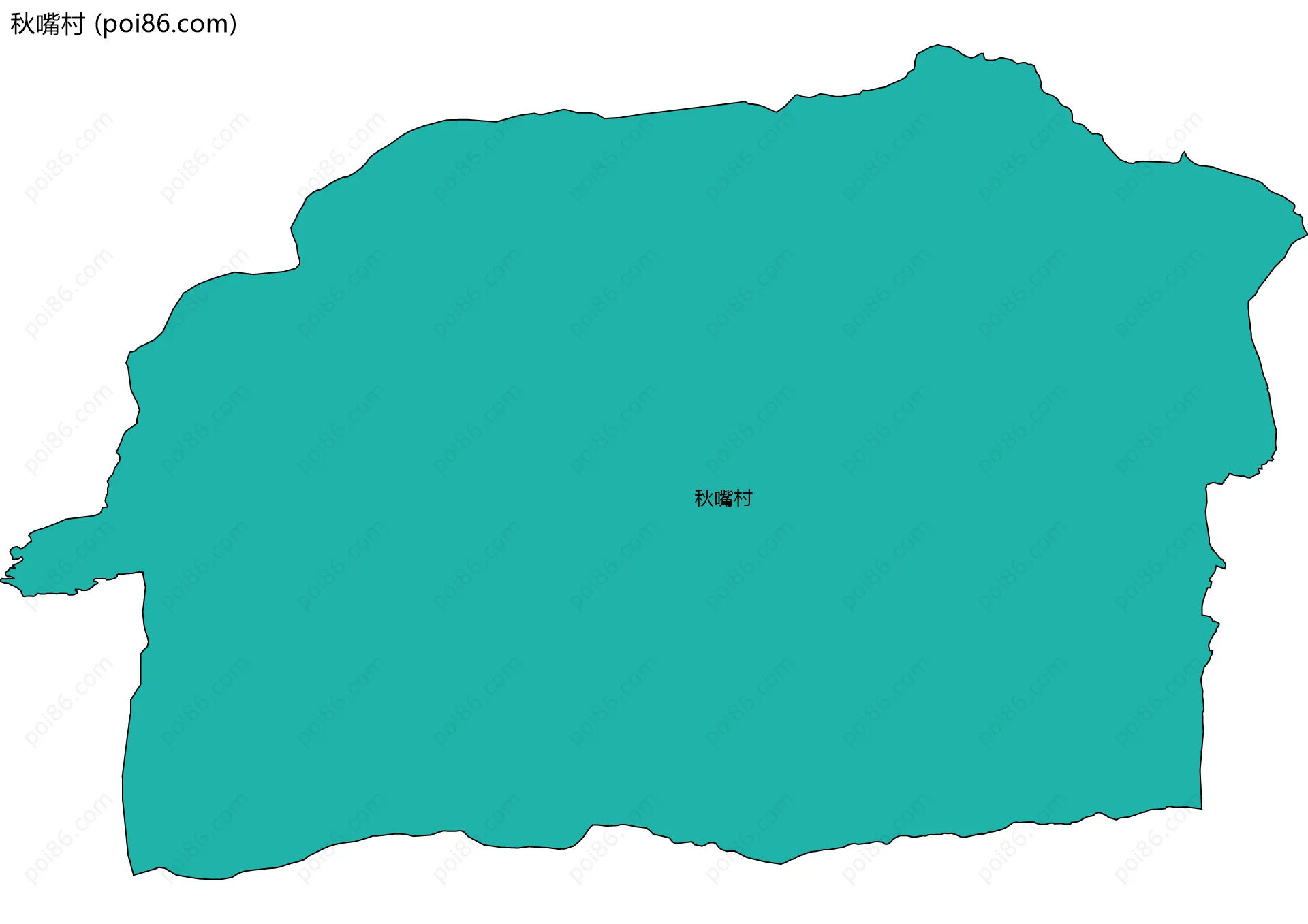 秋嘴村边界地图