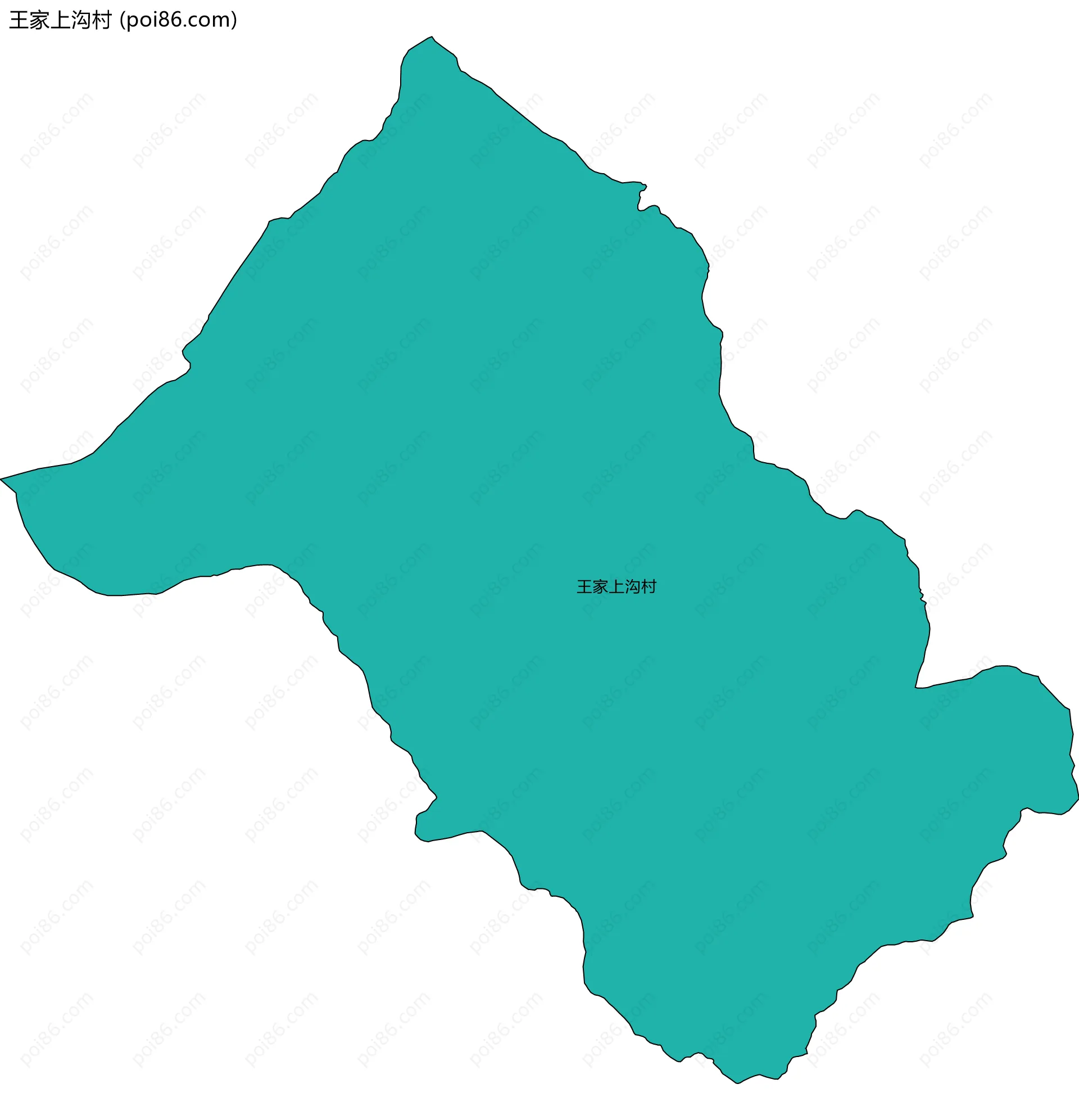 王家上沟村边界地图