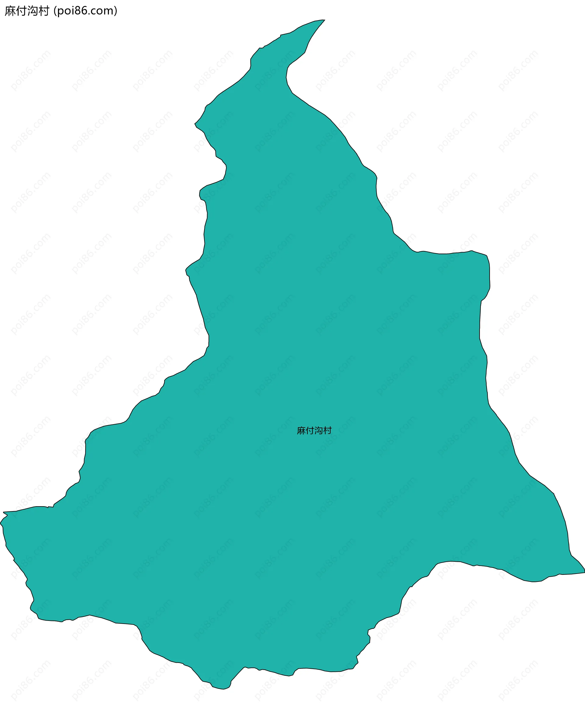 麻付沟村边界地图