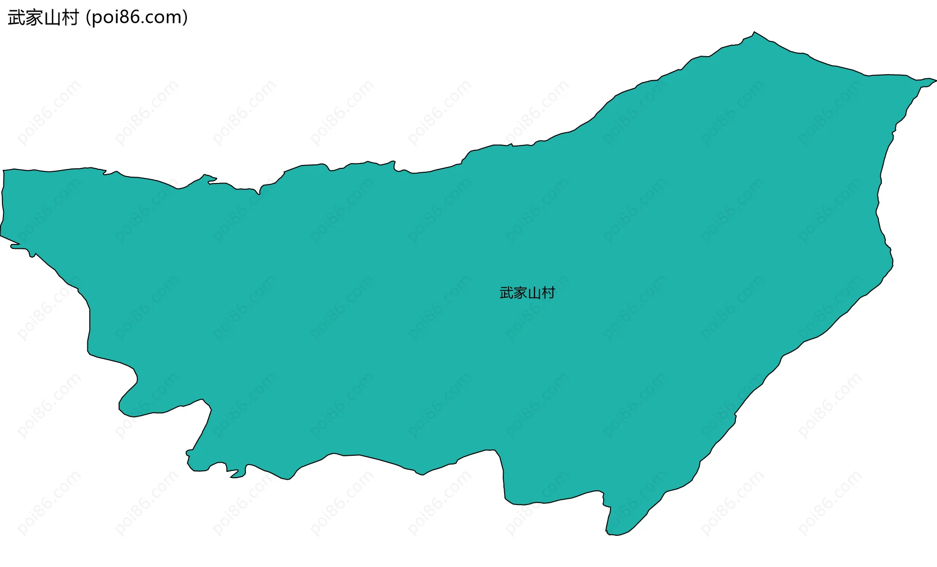 武家山村边界地图