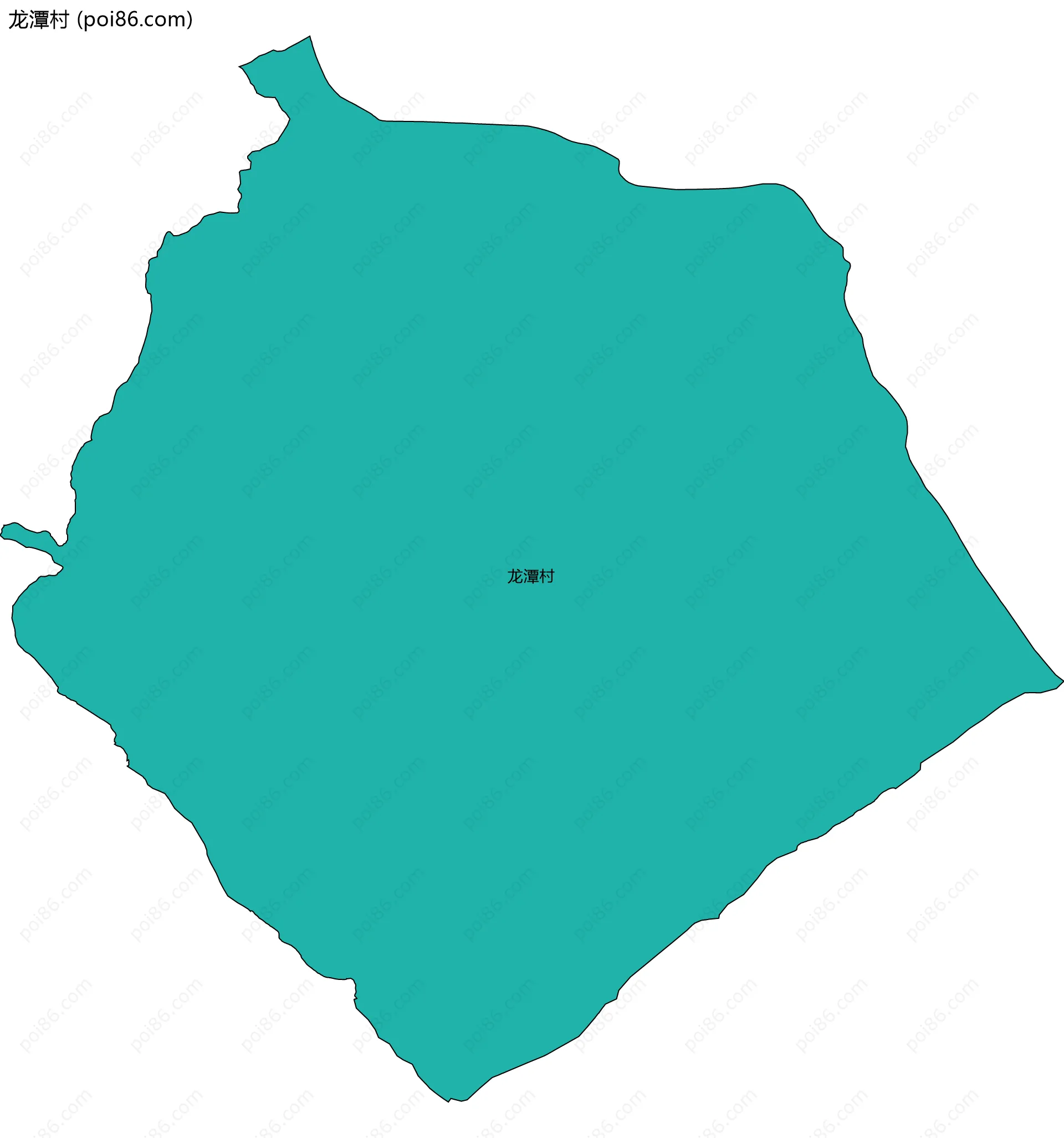 龙潭村边界地图
