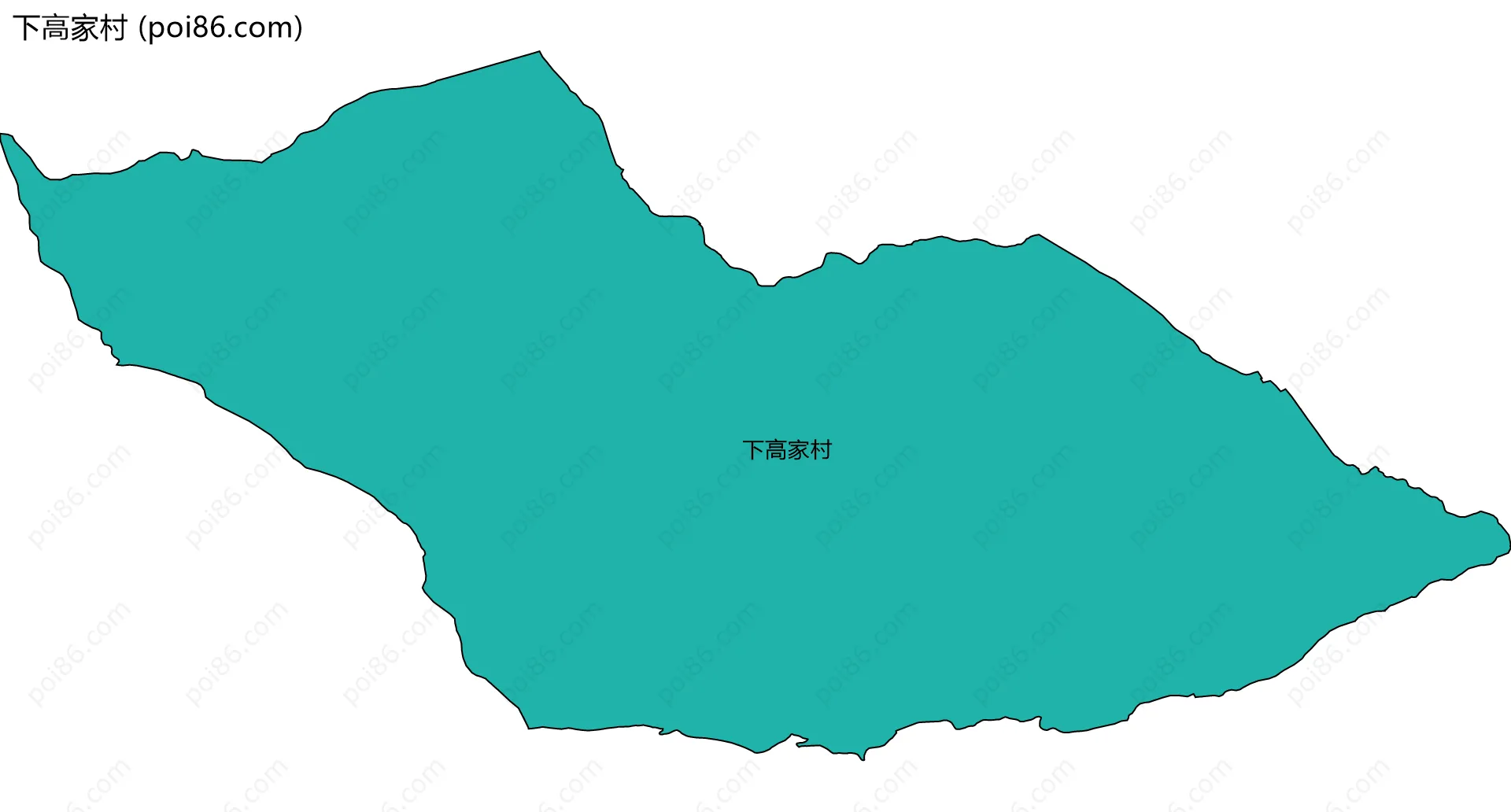 下高家村边界地图