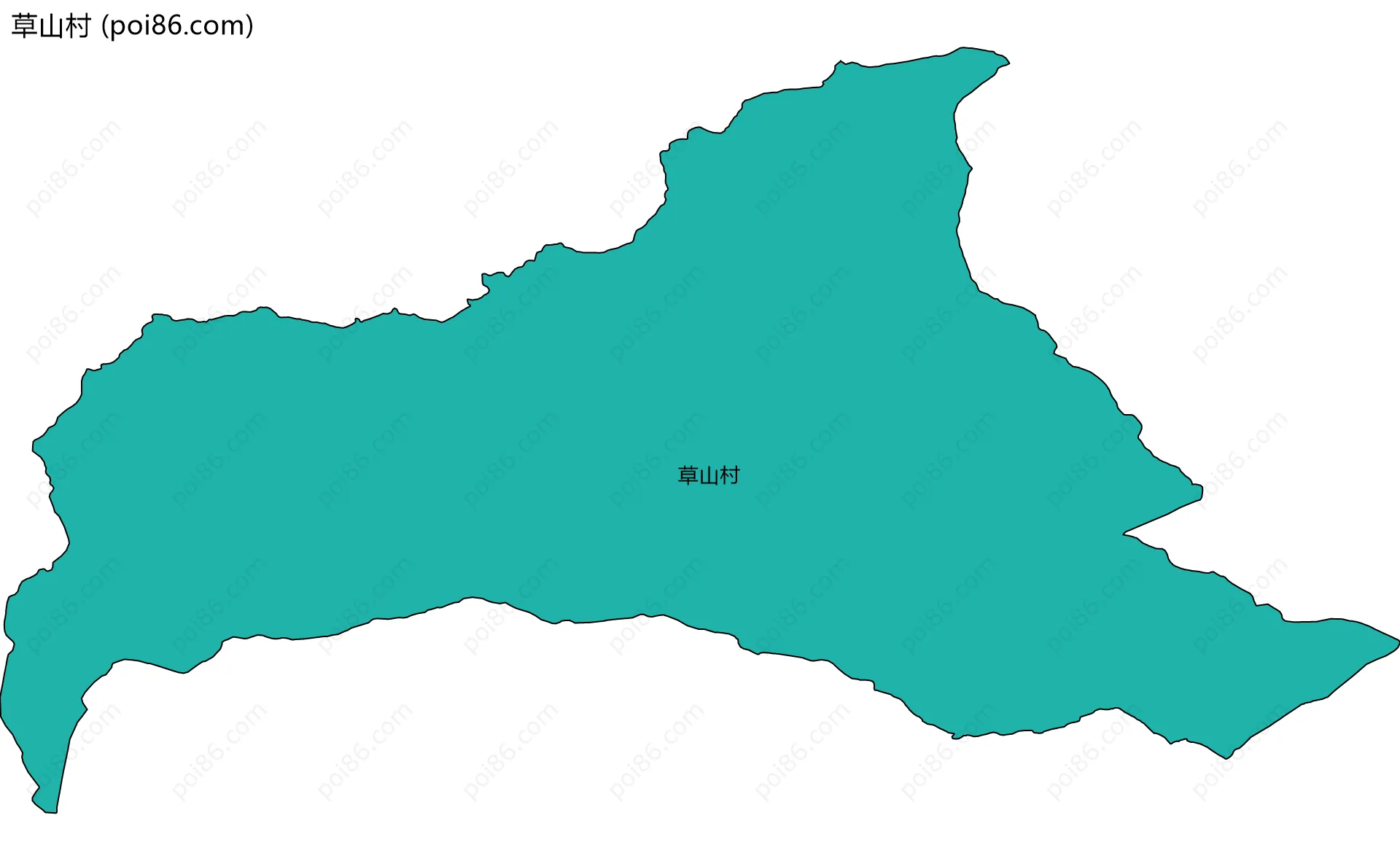 草山村边界地图