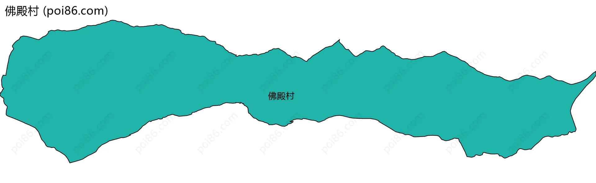 佛殿村边界地图