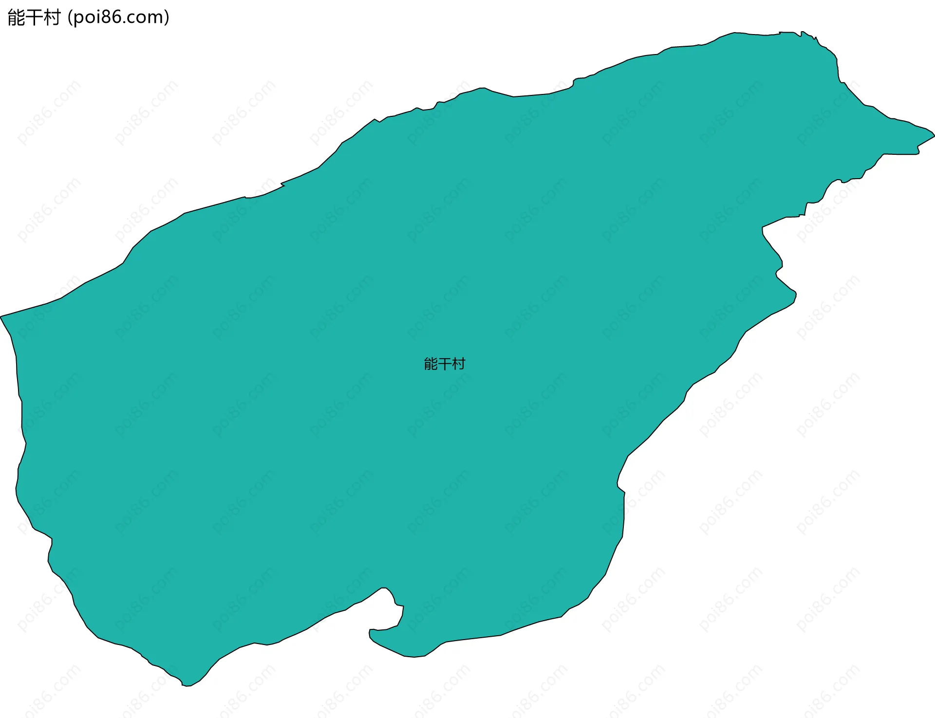 能干村边界地图