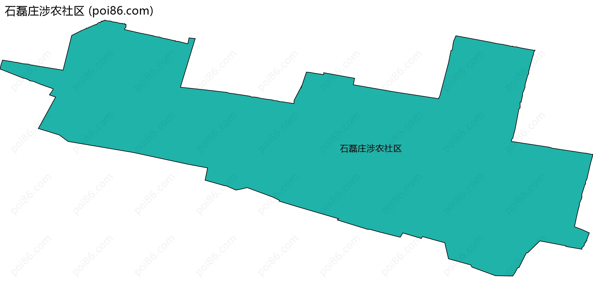 石磊庄涉农社区边界地图