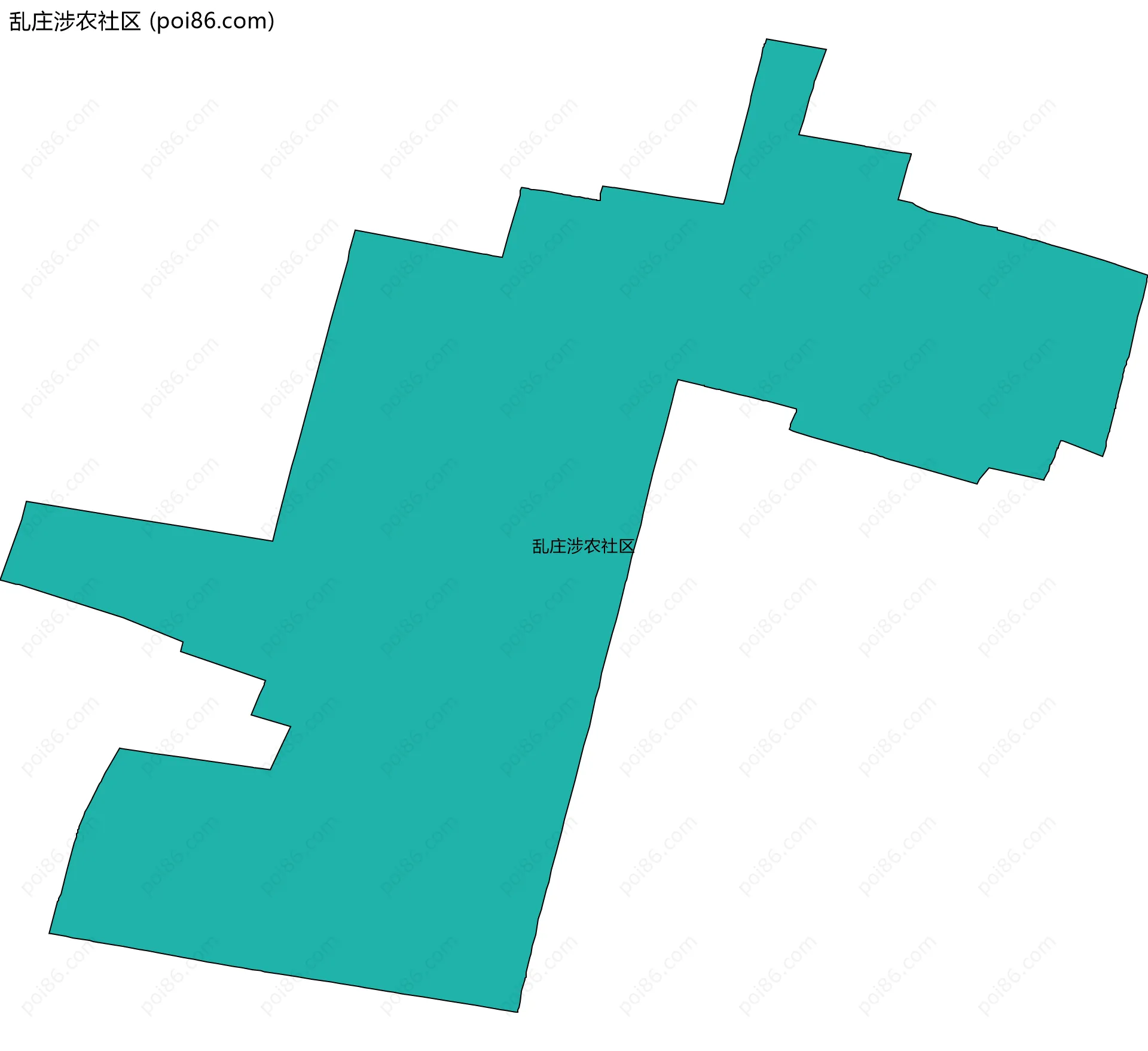 乱庄涉农社区边界地图