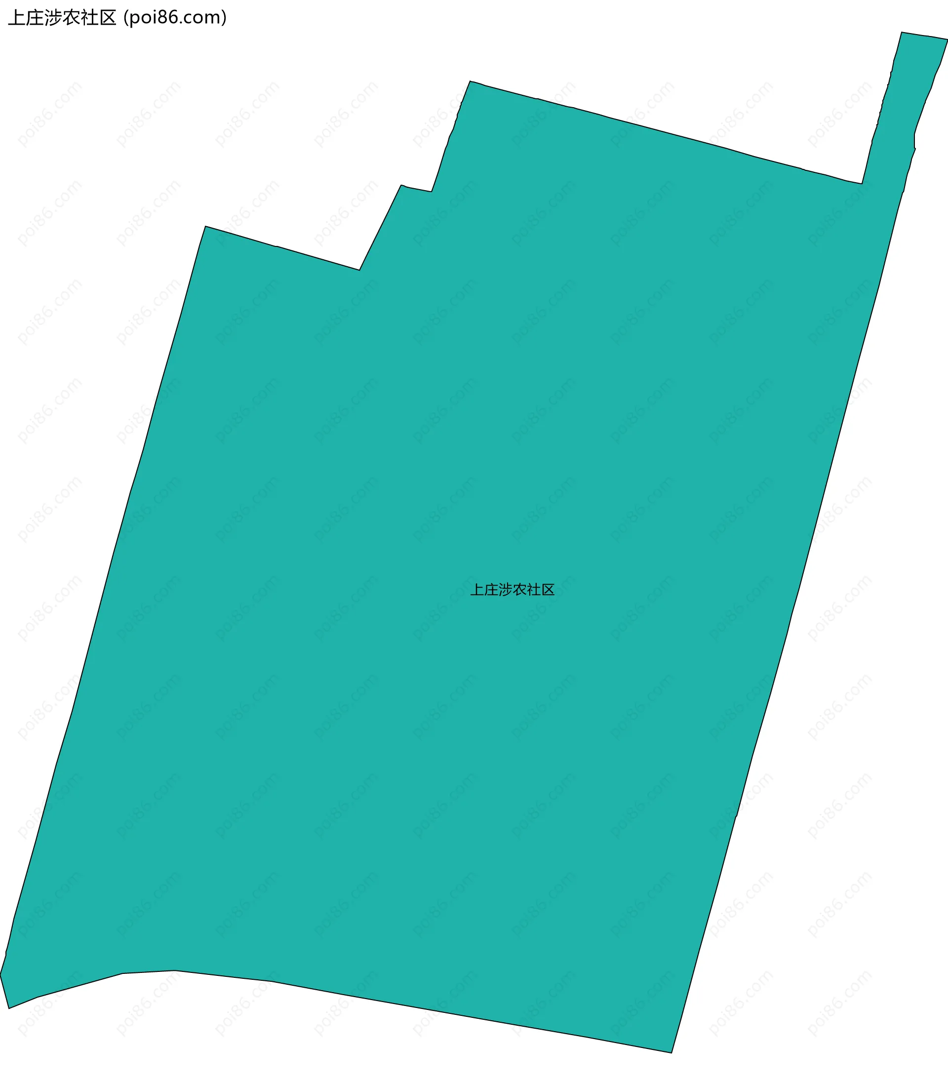 上庄涉农社区边界地图